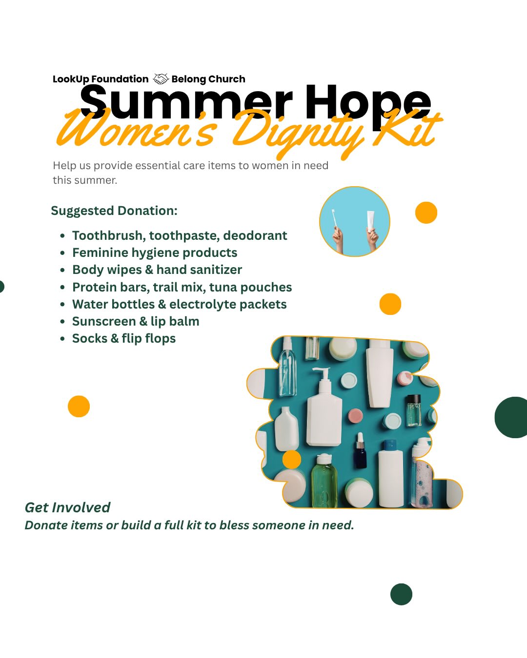 Help us create Women’s Dignity Kits for homeless women. We are partnering with the @sblookupfoundation to make this happen! #begenerous #sbstrong #community #give #unite