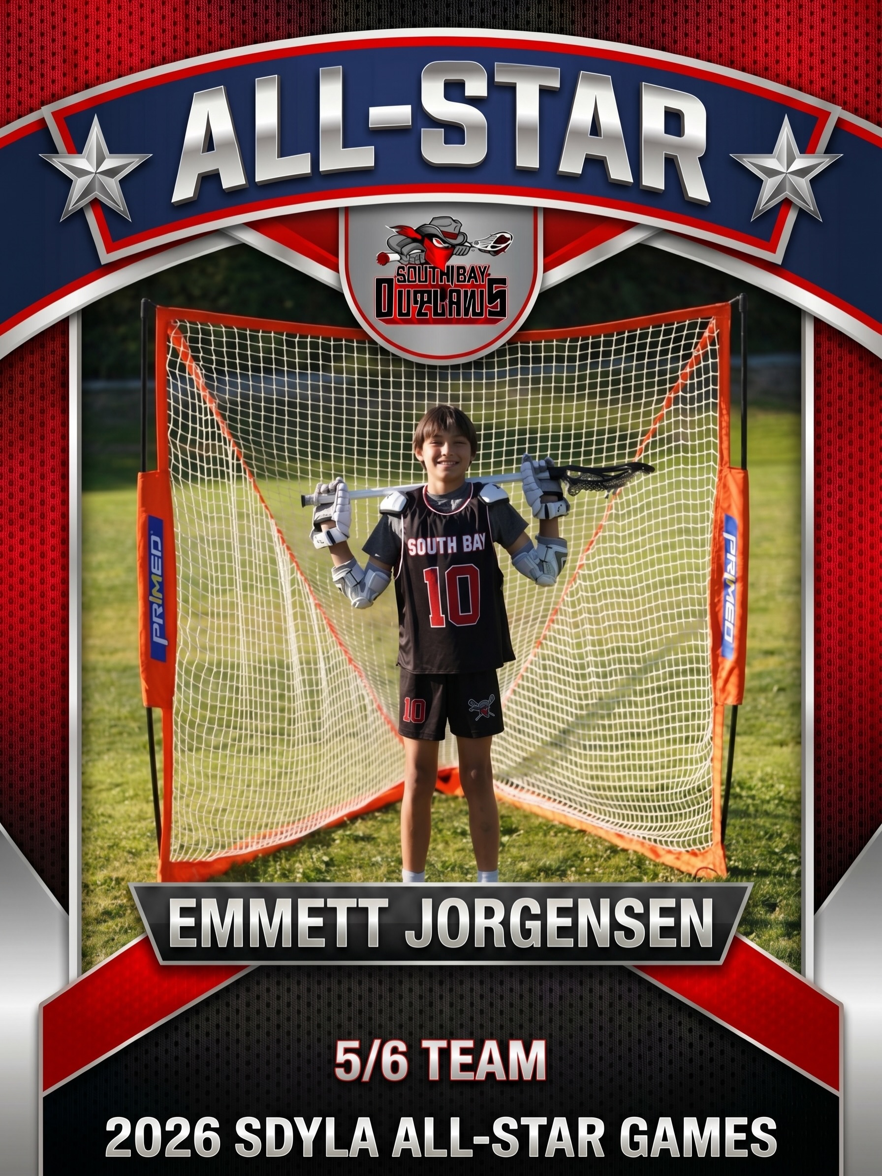 Congratulations to our South Bay Outlaws 5/6 Team All-Stars!
We are incredibly proud of each of you for being nominated to the 2026 SDYLA All-Star Games.Your hard work, growth, and dedication this season have truly stood out. This is such a special honor, and it’s well deserved. Enjoy this exciting opportunity to play, compete, and make great memories with your teammates and fellow all-stars.Keep working hard and representing South Bay the right way.
Congratulations to all of our 5/6 All-Stars!