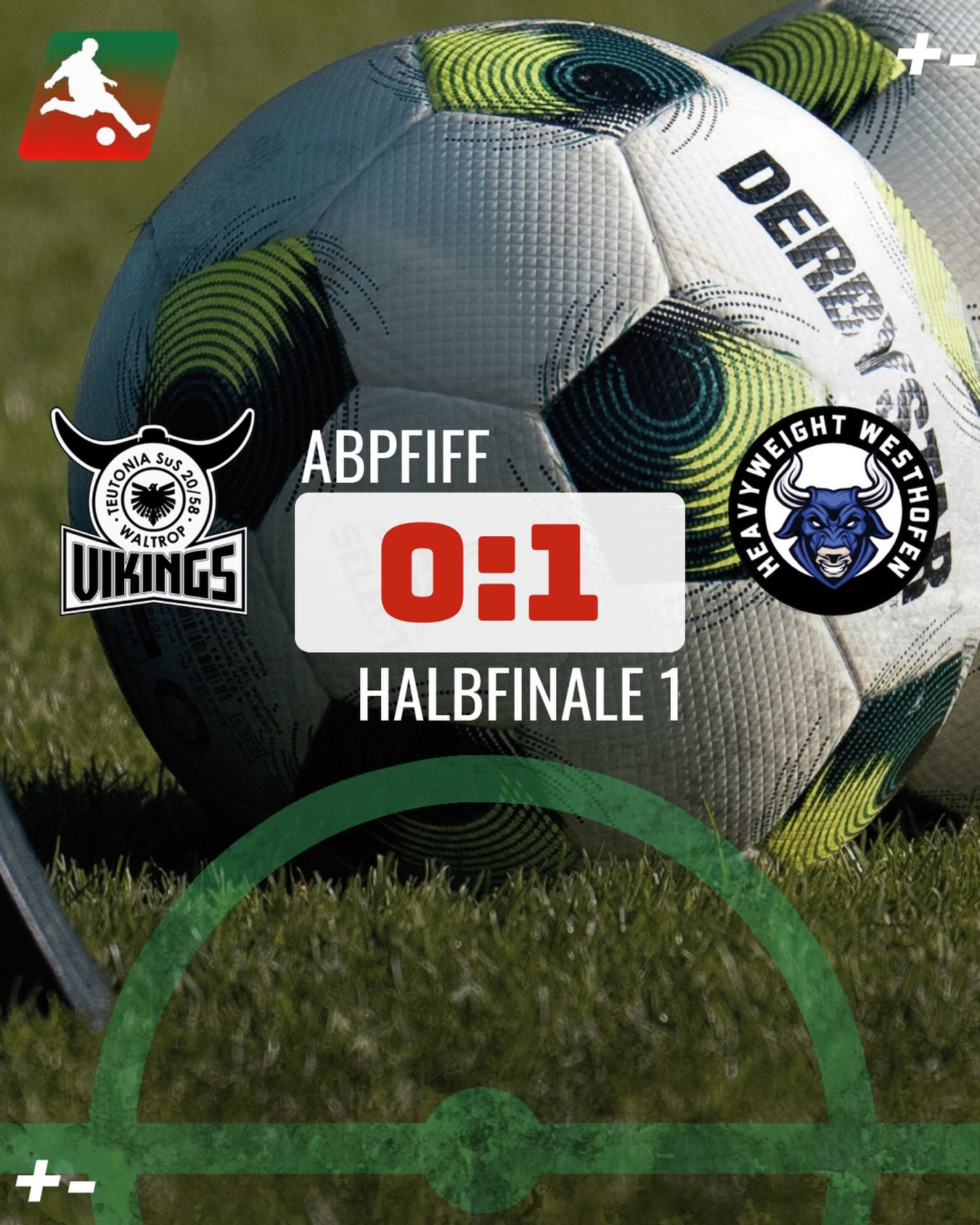 Abpfiff!
Am Montag fand das erste Halbfinale der Final Four statt. Die @heavyweightswesth0fen waren bei den @vikingswaltrop zu Gast. In einer ausgeglichenen und umkämpften Partie begegneten sich beide Teams auf Augenhöhe.
Nach einem knappen 0:1 mussten sich die Vikings am Ende geschlagen geben. Damit ziehen die Heavyweights Westhofen ins Finale ein.