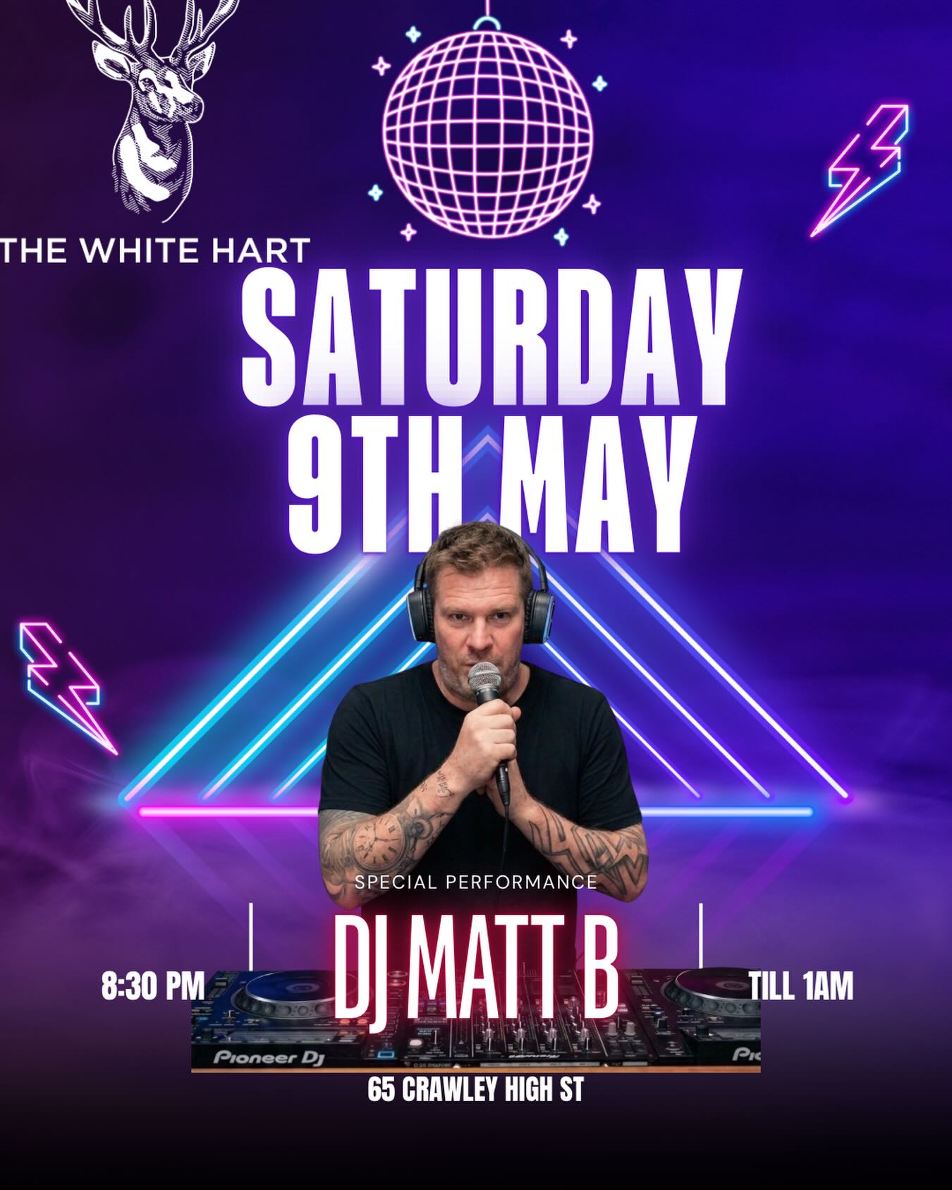This Saturday starting at 8:30 till late @officialmattburchell
