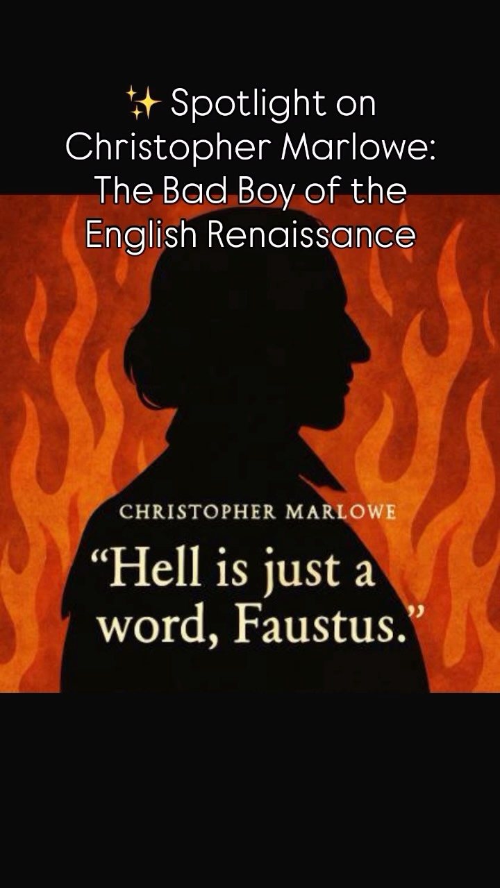 ✨ Spotlight on Christopher Marlowe: The Bad Boy of the English Renaissance 🎭 📜
Before Shakespeare took center stage, there was Christopher Marlowe, who was a playwright and rumored spy. Known for his bold themes and scandalous life, Marlowe helped shape the dramatic landscape of Renaissance England.
🎭 Why Marlowe Mattered:
· He pioneered blank verse and dramatic structure still used today.
· His hit play “Doctor Faustus” explored ambition, power, and the supernatural.
· His characters were complex, larger-than-life, and deeply human.
Marlowe lived fast and died young. He was killed under suspicious circumstances at just 29. Some say it was a bar fight, while others whisper espionage and political intrigue.
Though his career was short, his influence on Shakespeare and the Renaissance theater movement was massive.
Before William Shakespeare rose to fame, Christopher Marlowe was already electrifying the stage.
Poet, provocateur, and possibly even a spy, Christopher Marlowe reshaped English drama in ways that still echo today.
#Renaissance
#drama
#PerformingArts
#TheaterHistory
#Theatre