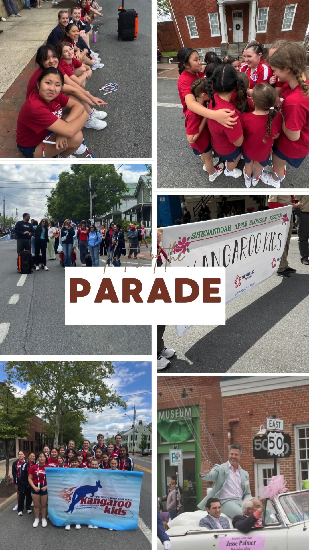 Our travel and performing team went to the 99th annual Shenandoah Apple Blossom Parade in Winchester, VA! It was a beautiful day for a parade on May 2nd!