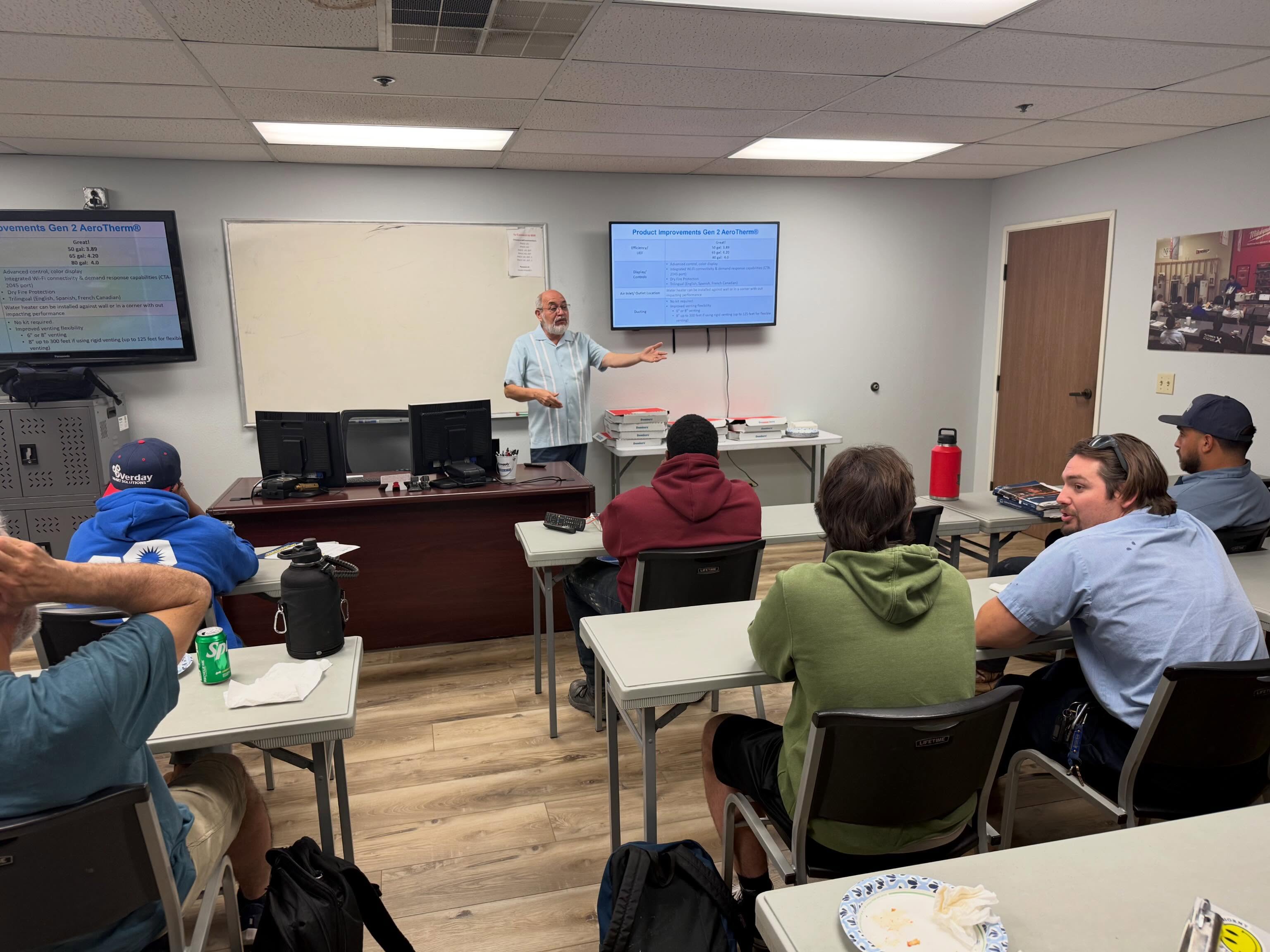 Louie Barba from Signature Sales trained our Year 3 apprentices on Bradford White Water Heaters. Industry partnerships like this make sure PHCC apprentices stay on top of changes in installation regulations.