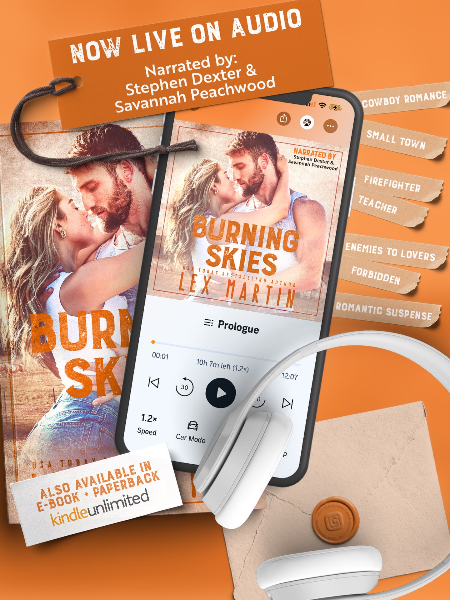 š§AUDIO NOW LIVE!
The audiobook for Burning Skies is available now!
@sayitstephendexter and @savannahpeachwood bring Beau and Honey to life oh so perfectly and Iām so thrilled to finally get to share them with you!
šlink in b!0!
