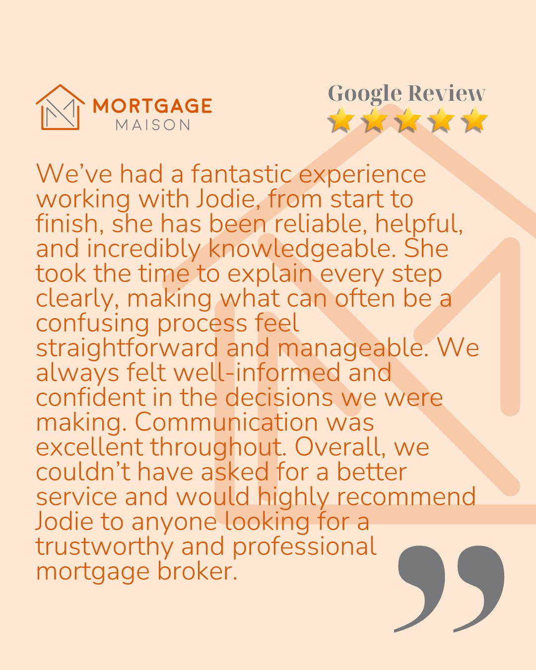 Mortgages can feel so complicated when you're trying to do it all on your own, and I always say with me, you never have to!
The proof is in the pudding with this review! 🍮
Think carefully before securing debt against your home. Your property may be repossessed if you do not keep up repayments on your mortgage
Mortgage Maison Limited (FCA number 1017457) is an Appointed Representative of Cornerstone Finance Group Ltd which is authorised and regulated by the Financial Conduct Authority No.767202.
Cornerstone Finance Group is registered in England and Wales No. 08458702.
#cardiffproperty #cardiffmortgagebroker #Cardiffhomes #btl #specialistfinance #HNWmortgage #WelshHomebuyers #MortgageTips #NewportMortgage #SouthWalesProperty