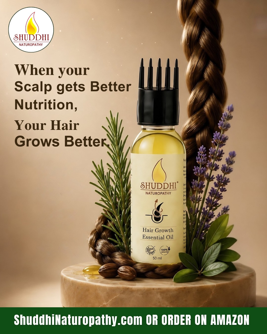 Healthy hair starts with a healthy scalp ✨
Say hello to nourished roots, stronger strands, and fuller-looking hair with our Hair Growth Essential Oil, thoughtfully blended with rosemary, lavender, and jojoba.
🌿 Boosts Hair Growth
🌿 Reduces Hair Fall
🌿 Nourishes the Scalp
Available on Amazon 🛒
Visit: ShuddhiNaturopathy.com
Comment **“LINK”** and we’ll send you the Amazon buying link directly!
#HairGrowthOil #ScalpCare #HealthyHairJourney #RosemaryOil #LavenderOil JojobaOil HairCareRoutine NaturalHairCare ShuddhiNaturopathy HairGrowthEssentialOil