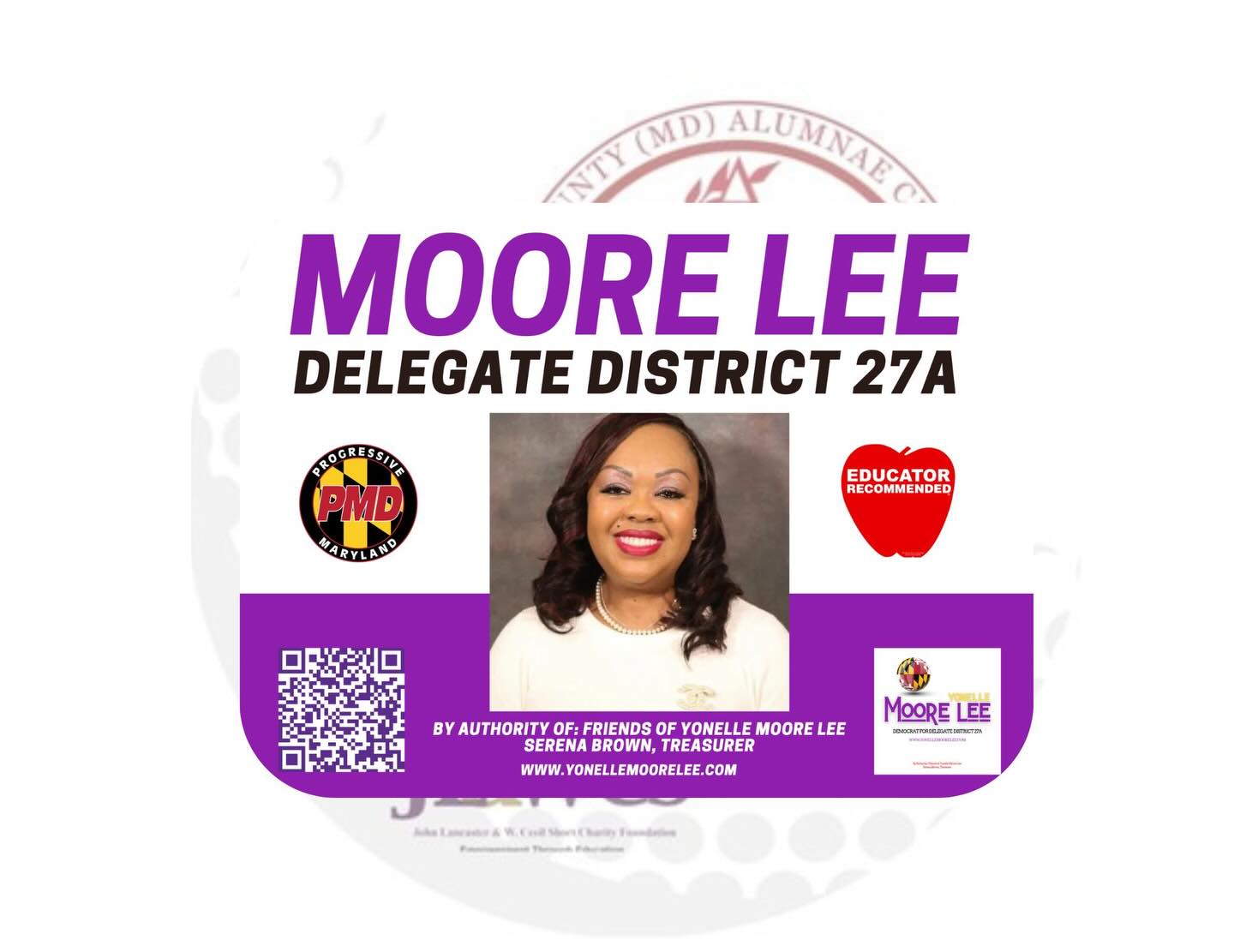 Thank you to Our Southern MD Golf Classic Hole Sponsor:
Yonelle Moore Lee for 27A
Your support is Appreciated 👏🏾👏🏾👏🏾
