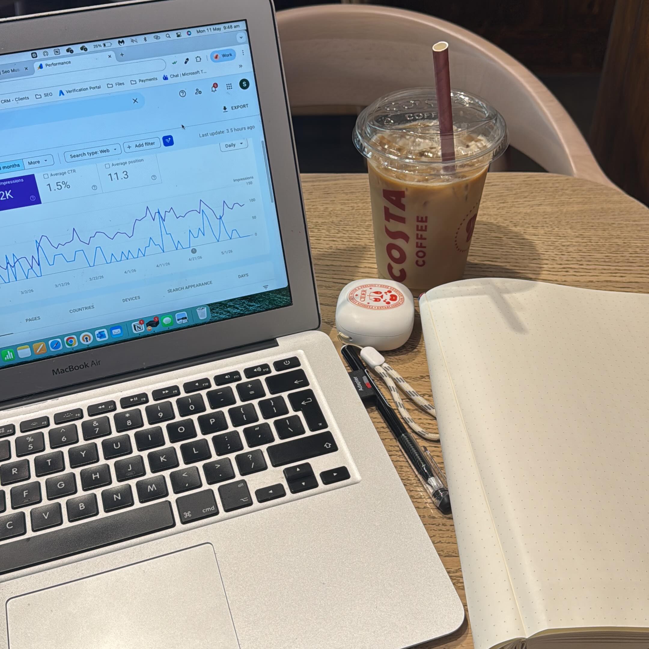 And back to normality…
After some well deserved time off while getting married and soaking up the sun, it’s time to get back to work!
Some audits planned for the day alongside some admin ✍️