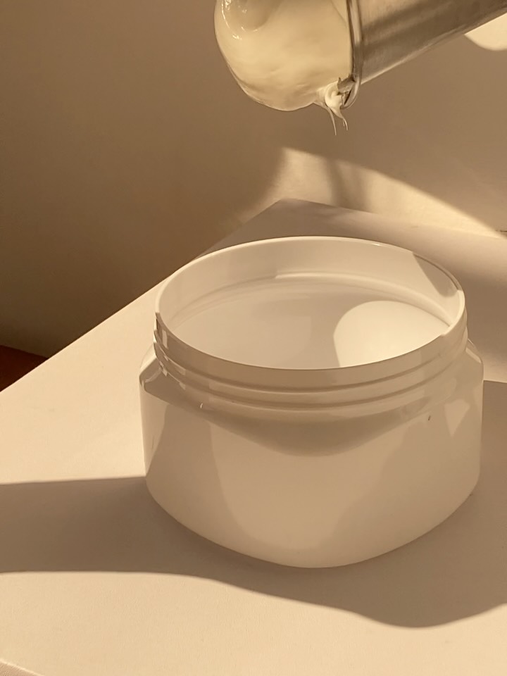 Today’s order: Body Butter with Green Tea Extract and Goat Milk with Green Tea Fragrance Oil 🌱
When she submitted the order, she wants to have a body butter that is deeply moisturising, fast-absorbed, making her skin feel soft and nourishing. She loooovesss the smell of a green tea too!🌱
She is above 40 and she said she would love to have a light exfoliating ingredient that is not too harsh on the skin. Hence, the formulation for this has a 2% of glycolic acid. Really good to make your skin feel and appear more plumpy.
Thank you for your order 💕
#skincare #beautyproduct #bodycare