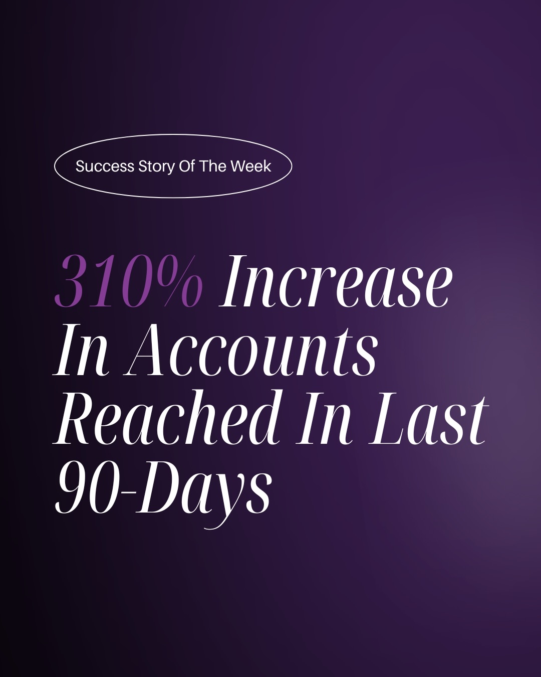 A 310% increase in reach, built through content that connects.
We create content designed to grow visibility, reach the right people, and turn attention into audience growth. ⭐️
sabamarketing.co.uk