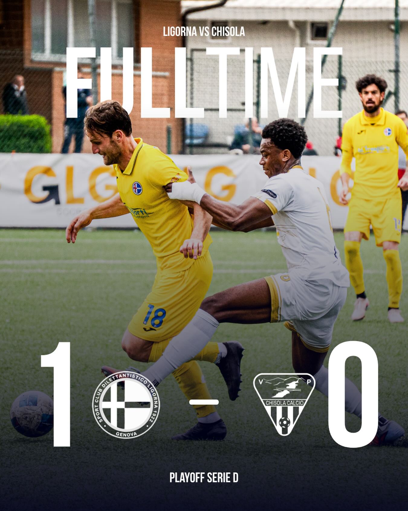 Full time. Siamo fuori dai playoff.
#wearechisola