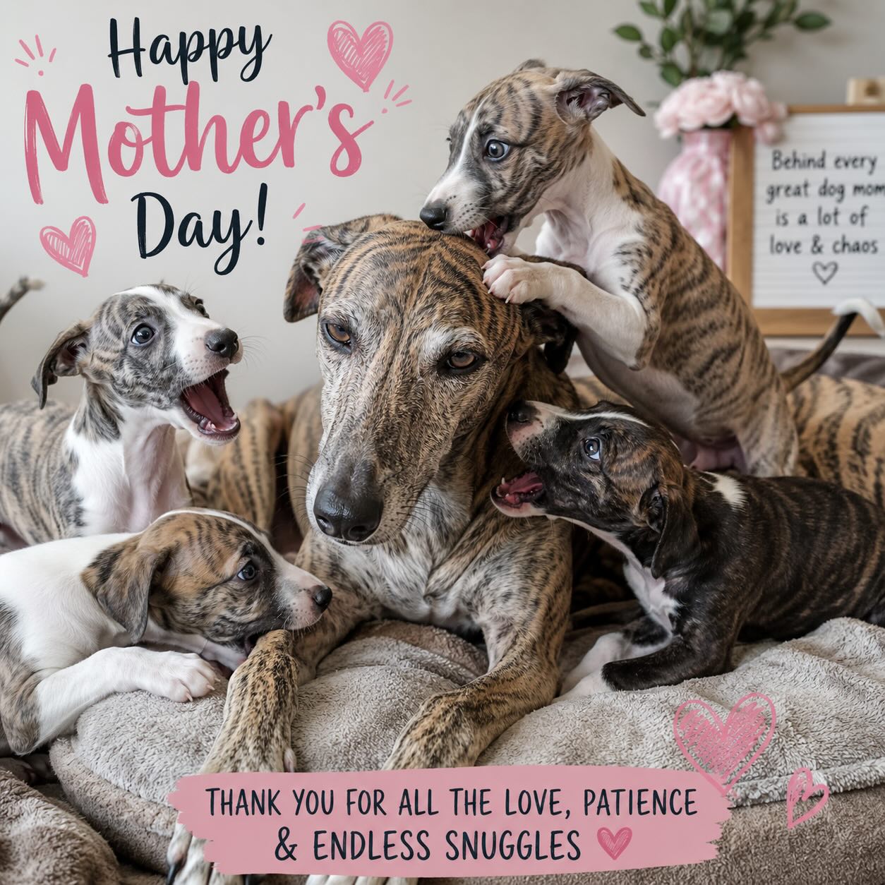Happy Mother’s Day to all the amazing mums out there — whether your babies have two legs or four!
To the mums who juggle it all, to the ones always there with love, support, and treats (yes, we see you, dog mums!), today we celebrate you. Your care, patience, and unconditional love make the world a better place — for humans and animals alike.
Thank you for everything you do. You’re paw-sitively incredible. ❤️😊🐶
#MothersDay #DogMumLove #PetMumsRock #ThankYouMum #rehab4pets_au
