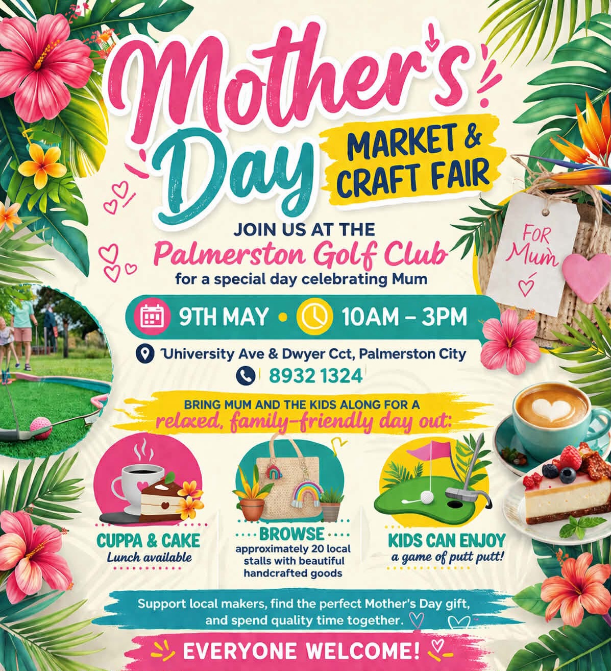 There is lots here at @palmerstongolfclub for the Mother’s Day Market. We are here till 3pm so come down and check it all out.
#darwinmarkets #mothersday #darwinlocal