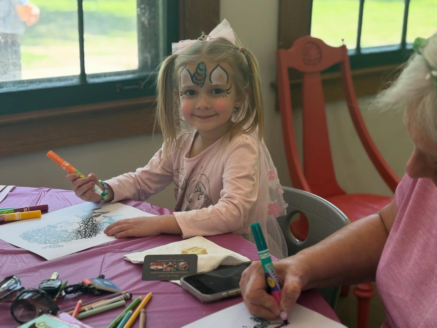Just a few precious moments captured during our time at @retreattojoyks May Day Celebration last weekend. This event was filled with feminism, friendship and community. It was so much fun designing the coloring sheets for such a monumental day! Thanks for having us- our hearts are in FULL bloom 🌺🪻🌼 #community #feminism #mayday