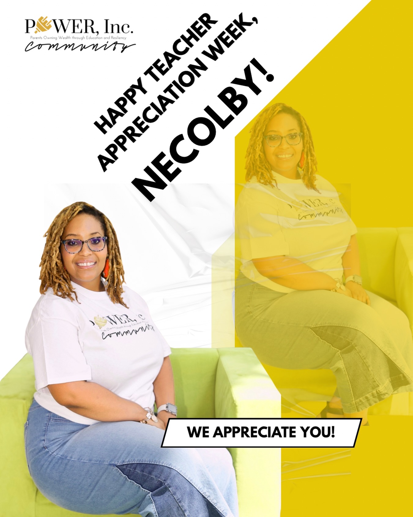 Happy Teacher Appreciation Week!🍎✨
At Parents Owning Wealth through Education and Resiliency @powerinccommunity we know that education is the cornerstone of a thriving community. This week, we are pausing to celebrate the incredible individuals who dedicate their lives to shaping the future of our youth.
🔌A Special Spotlight: Necolby Burt🔌
We want to send a massive, heartfelt shout-out to our very own educator, Necolby Burt! Necolby, your dedication to your students and your commitment to excellence do not go unnoticed. Thank you for being a light, a leader, and a constant source of inspiration. We are so proud to have you as part of our community, and we appreciate the heart you pour into everything you do!
To All Our Educators📢
To every teacher, professor, and mentor navigating these challenging times: we see you!
Being an educator today requires more than just lesson plans; it requires resilience, empathy, and an unwavering belief in the potential of every child. Despite the hurdles and the changing landscape of education, you continue to show up, pivot when necessary, and provide a safe space for our children to grow.
You are the real MVPs.
Join us in the comments by tagging a teacher who has made a difference in your life or your child’s life! Let’s shower them with the love they deserve.
#powerinccommunity #teacherappreciation