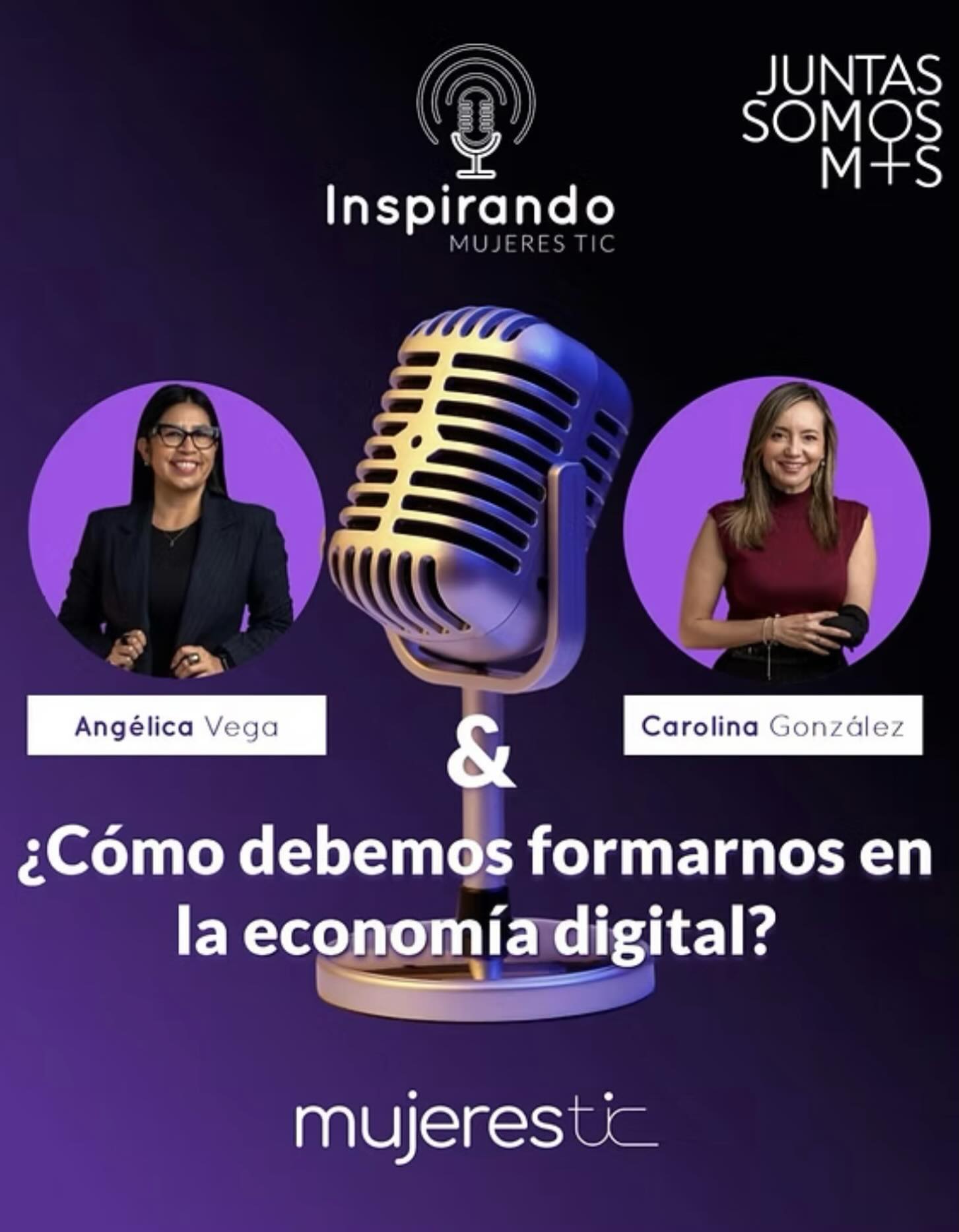 🎧✨ ¡Ya salió el segundo capítulo de Inspirando Mujeres TIC!
En esta conversación, Angélica Vega y Carolina González hablan sobre los retos y oportunidades de formarnos en la economía digital, las habilidades del futuro y cómo seguir creciendo en un mundo en constante transformación. 🚀💡
No te lo pierdas 🎙️
Escúchalo aquí y míralo en nuestra página web
#Podcast #MujeresTIC #Innovación #EconomíaDigital #TransformaciónDigital