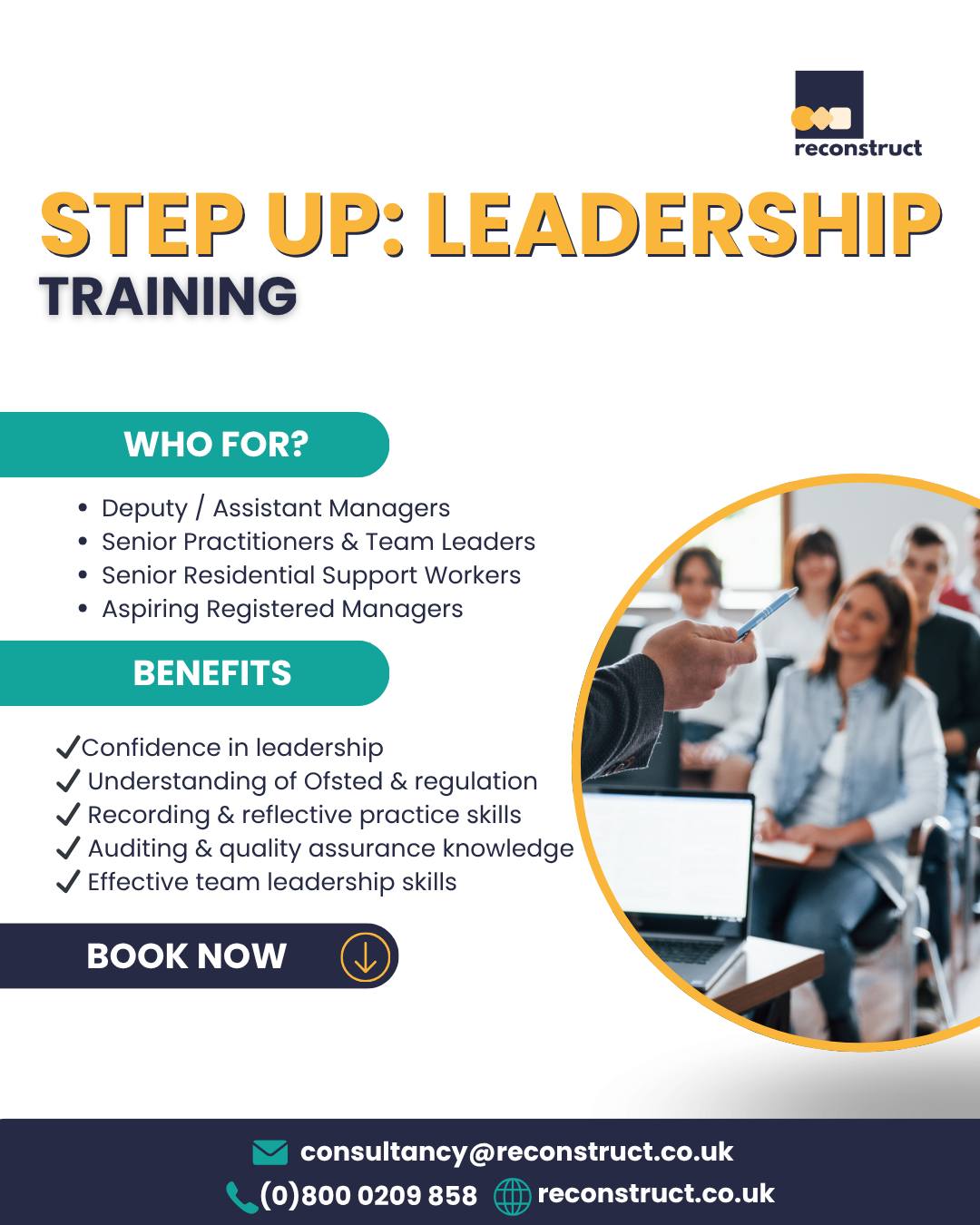 🚀 Step Up: Leadership Training for Children’s Services Managers (UK)
📅 8-week live online programme | Starts 24 June 2026
Are you preparing to step into a Registered Manager, Service Manager, or Deputy Manager role in children’s residential care or supported accommodation?
Or developing future leaders within your organisation?
Step Up is a specialist children’s social care leadership development programme designed to bridge the gap between frontline practice and confident, regulator-ready management.
Delivered by experienced consultants, it supports aspiring leaders to build the skills needed to succeed in regulated children’s services environments.
What you’ll gain:
✔ Confidence in leadership and management roles
✔ Strong understanding of Ofsted expectations & regulation
✔ Skills in recording, reporting & reflective practice
✔ Knowledge of audits, quality assurance & service oversight
✔ Ability to lead teams effectively in children’s homes
Who it’s for:
Deputy / Assistant Managers
Senior Practitioners & Team Leaders
Senior Residential Support Workers
Aspiring Registered Managers
📅 8 live online sessions (Wednesdays: 24 June – 12 August 2026)
A structured pathway into leadership in children’s social care.
📌 Limited spaces available – secure your place now
👉 Book online now: https://tinyurl.com/32sxefa7
#ChildrenSocialCare #RegisteredManager #SocialCareTraining #LeadershipDevelopment #Ofsted #ChildrenHomes #SupportedAccommodation #StepUp