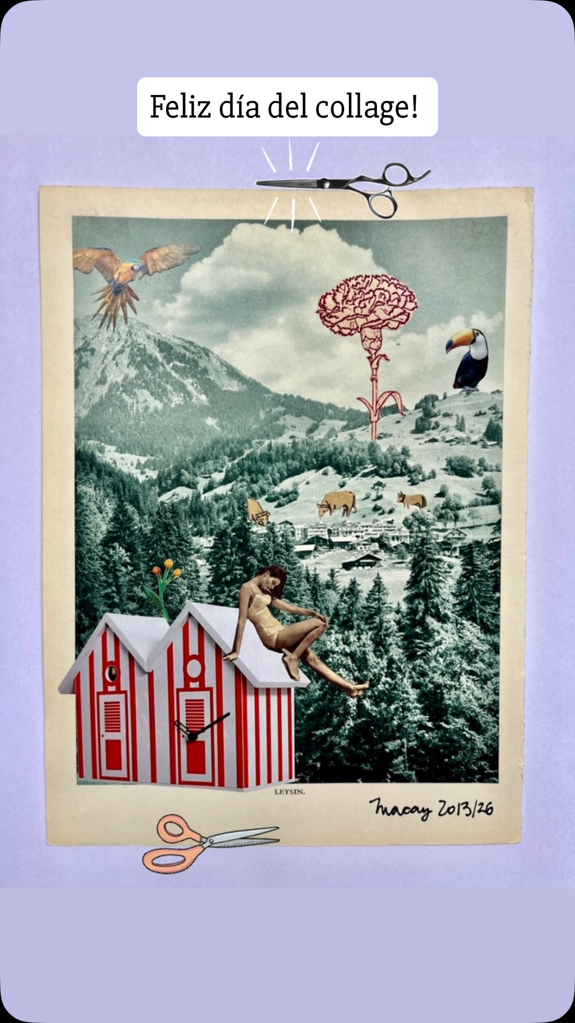 ✂️✂️ Feliz día del collage! ✂️✂️
#cutandpaste #paperart #collageart #collagechile #macayart