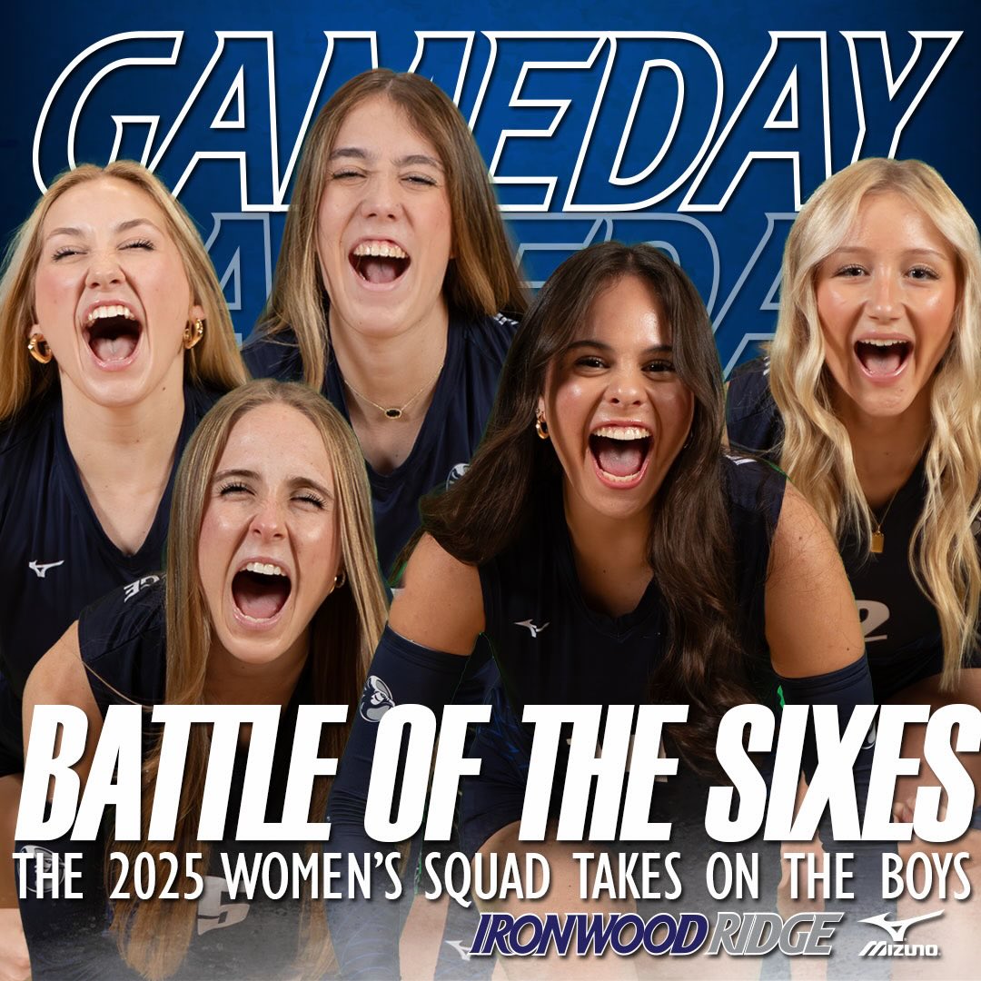 GAMEDAY! One last time on the Nighthawk Volleyball Court for our Class of 2026 as they battle the boys tonight in the annual IRVB BATTLE OF THE SIXES. First serve is at 6:00 PM.