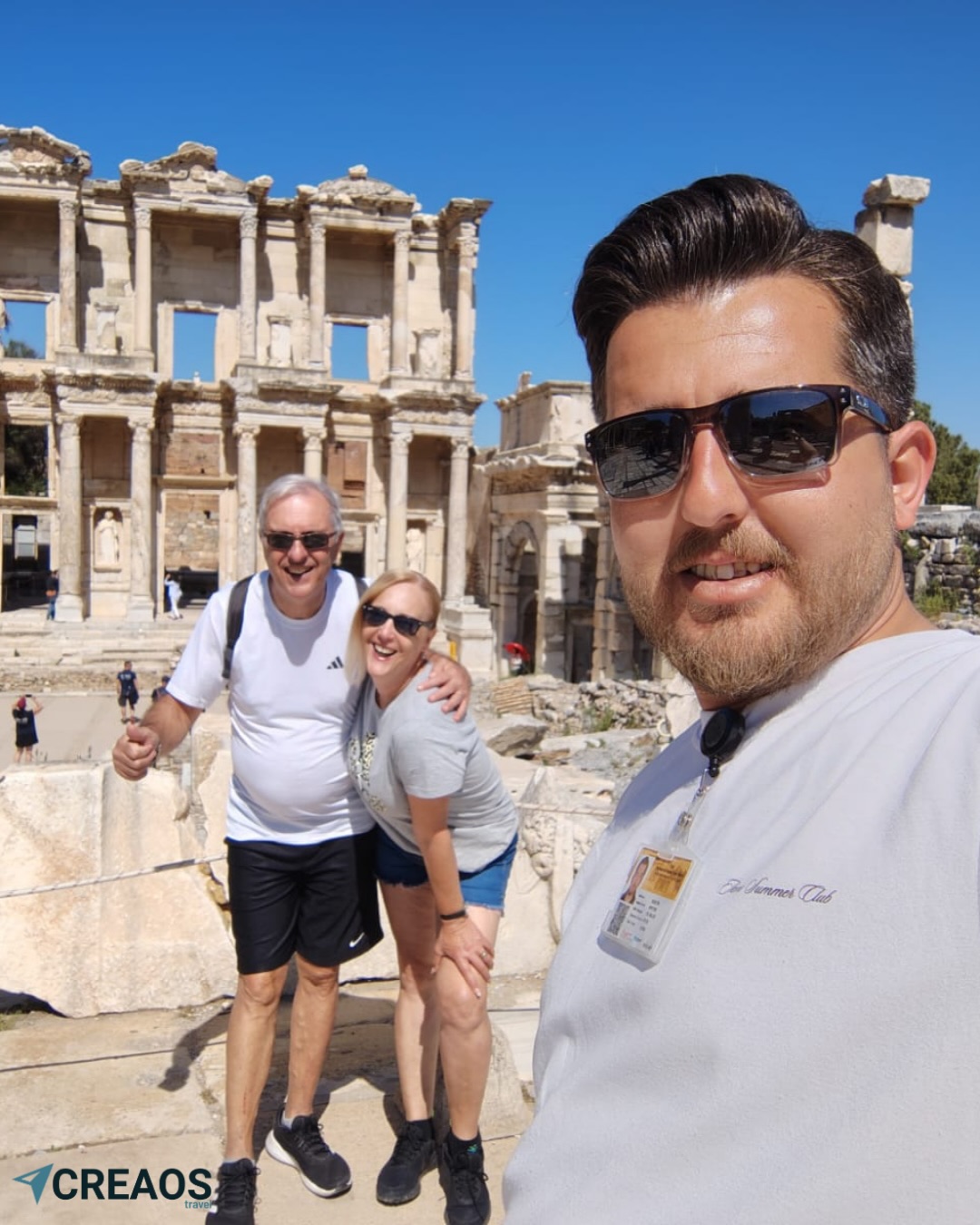 Walking through history in Ephesus with our amazing guests from Argentina 🇦🇷🏛️ Every corner has a story, and every moment becomes a memory.#creaostravel #ephesus #angentina🇦🇷 #travelling #shoreexplorer