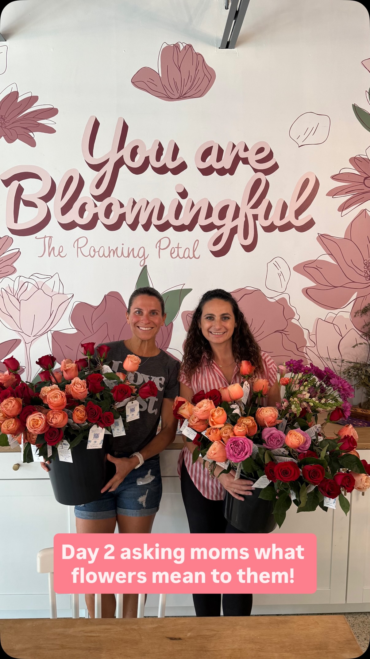 Day 2 asking moms what flowers really mean to them! And we have some of our favorite tv host moms sharing with us!! Flowers are so much more than a gift and I love hearing what all these amazing moms have to say! Happy Mother’s Day week!