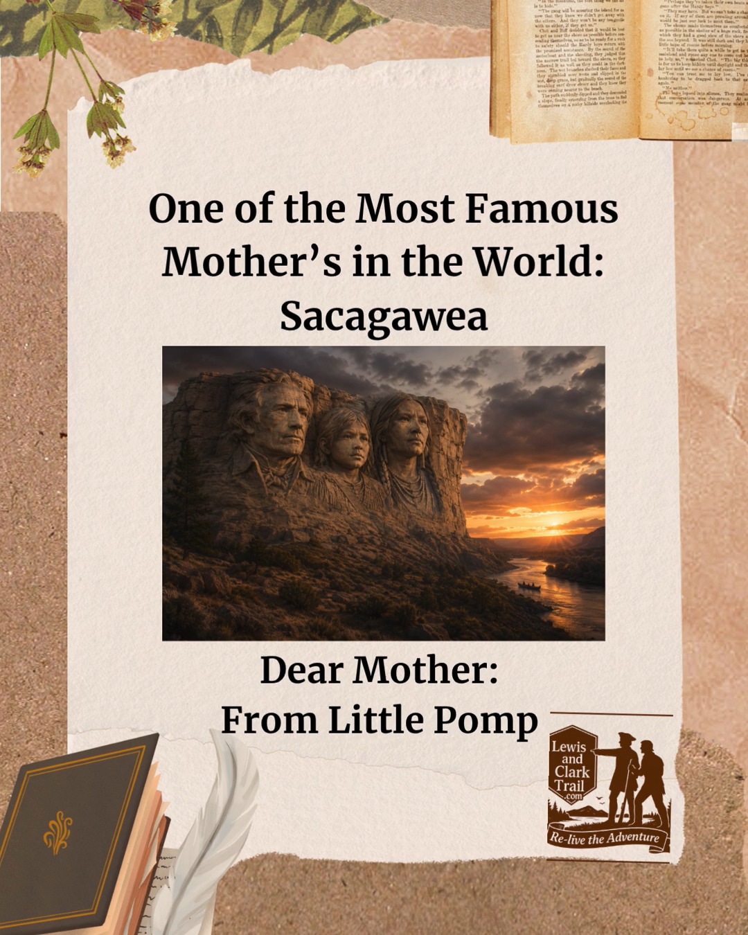One of the Most Famous Women in the World: Sacagawea
Dear Mother: From Little Pomp
I was only a small boy when you left this earth—yet somehow, I carried your strength with me all my life.
After your passing, Captain William Clark became my guardian, along with Lizette. William called me “Little Pomp,” and he helped guide me as I grew.
But it was you who first carried me into the great unknown—strapped gently to your back as we crossed rivers, mountains, and endless plains with the Corps of Discovery.
Before I could walk, I had already traveled farther than most men ever would.
I wish you could have seen the man I became.
I traveled across America and Europe. I rode horseback through the American West and worked as a guide, trapper, interpreter, and explorer. I met kings and princes in Europe and learned languages from distant lands. I stood beneath cathedral towers and crossed deserts beneath wide western skies.
But no matter how far I wandered, part of me was always that little boy strapped securely to a cradleboard with you on the trail.
They say I was calm as a baby in the canoe while the rivers rushed around us. I think I learned that from you. You faced hardship with courage, danger with wisdom, and uncertainty with quiet determination.
You taught the expedition more than maps and mountain passes.
You taught them humanity.
Your presence helped build trust between worlds. Your courage carried all of us westward.
And though your journey ended too soon, your spirit never did.
Today, people still follow the Lewis and Clark Trail and speak your name with admiration. They remember the young Shoshone woman carrying her baby through one of history’s greatest adventures.
I hope you would be proud of me, Mother.
Because every step I took began with you.
With love across time and trail,
Jean Baptiste “Little Pomp” Charbonneau 💙
#lewisandclarktrail #MothersDay #Sacagawea #LewisAndClark #JeanBaptisteCharbonneau #AmericanHistory #IdahoHistory #WomenInHistory #travelthetrail