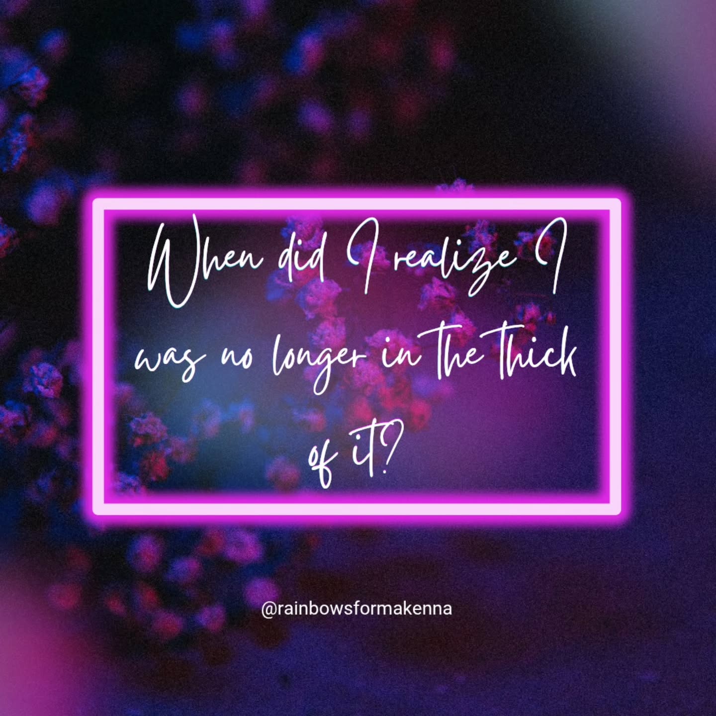 I've been asked this question dozens of times.
How did I realize I was "getting better"? When did I take my first deep breath? When did I realize I wasn't in the thick of it anymore?
My answer is simple.
When I realized I wanted to go back to the early days to feel that intense grief and be closer to Makenna, that's when I knew I was in a different place.