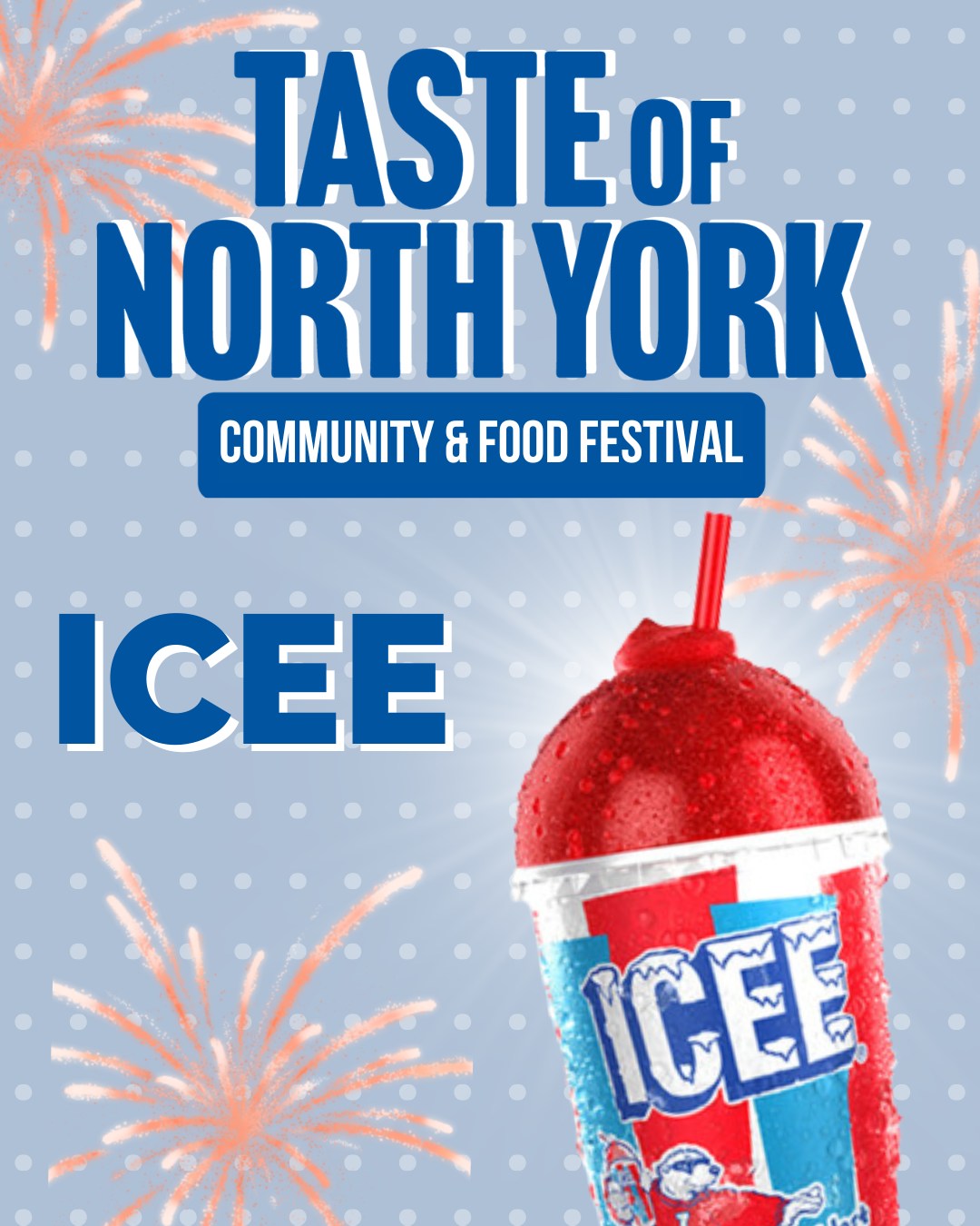 Our next vendor highlight is ICEE!
Whether you're reliving your childhood or trying one for the first time, an ICEE is the ultimate frozen treat that brings instant joy with every sip. Giving every customer the best excuse to be a kid again!
Messy, colorful, cold, and fun, it’s the perfect way to beat the heat and turn any day into a mini celebration.
Starting at just $6. Find ICEE at Taste of North York!
June 5-7, 2025
Mel Lastman Square, 5100 Yonge St.
Fri (5pm-10pm), Sat (12pm-10pm), Sun (12pm-8pm)
#welovewillowdale #foodtruck #willowdale #northyork #community #foodfestival #torontoevents #summer #todotoronto #blogto #foodies