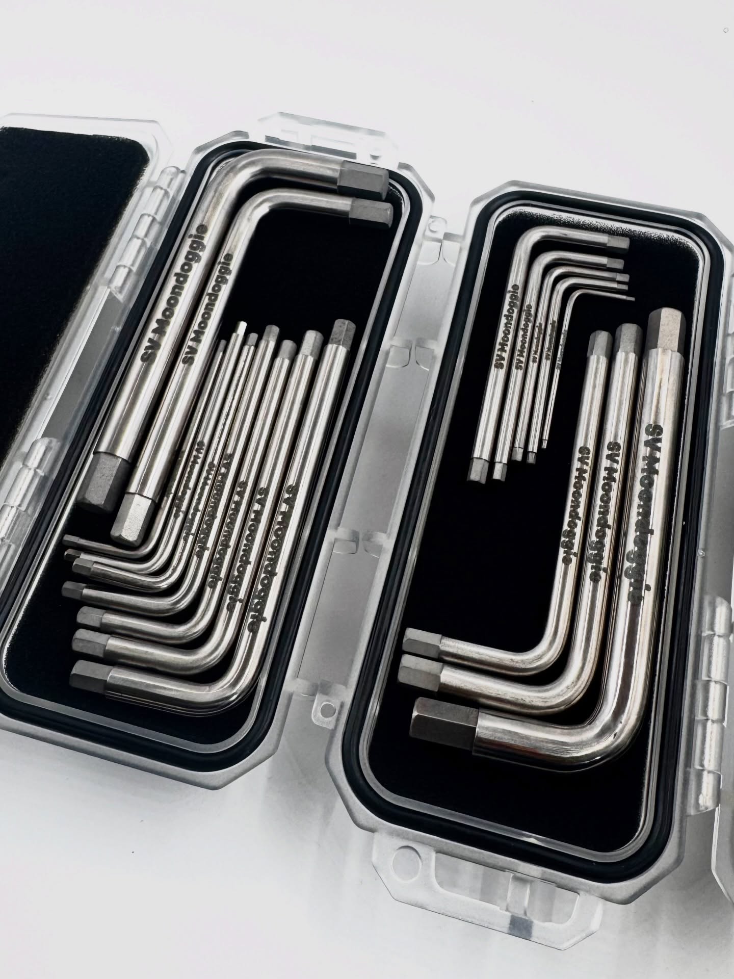 Allen Key Sets with engraving service (Imperial Set of 9 & Metric Set of 8) for “SV Moondoggie”