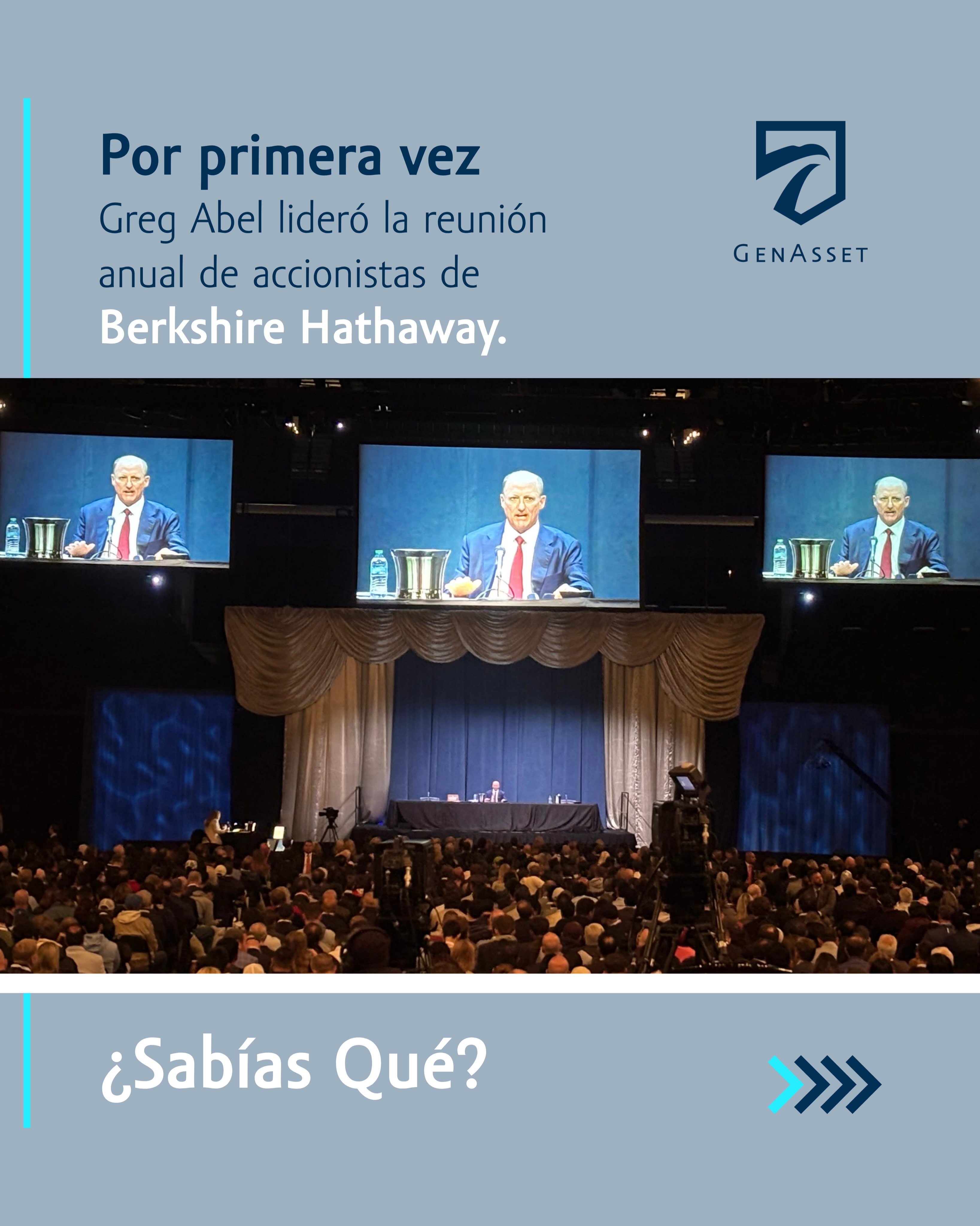 ¿Sabías Qué? Por primera vez Greg Abel lideró la reunión anual de accionistas de Berkshire Hathaway.
#Omaha2026 #BerkshireHathaway #GregAbel #WarrenBuffet #Apple