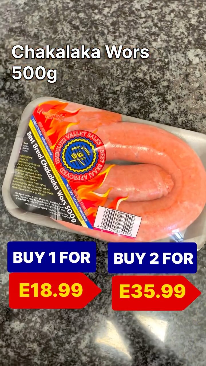 WIN DAY WEDNESDAY IS COMING IN HOT! 🔥
From Burgers and Boerewors to Tilapia and Game favourites — it’s all flavour, all savings, all in one place. 🥩🦌
The best part? The more you grab, the more you save.
⏰ 1 DAY ONLY — while stocks last!
#UVS #WinDayWednesday #AGreatPlaceToMeat
