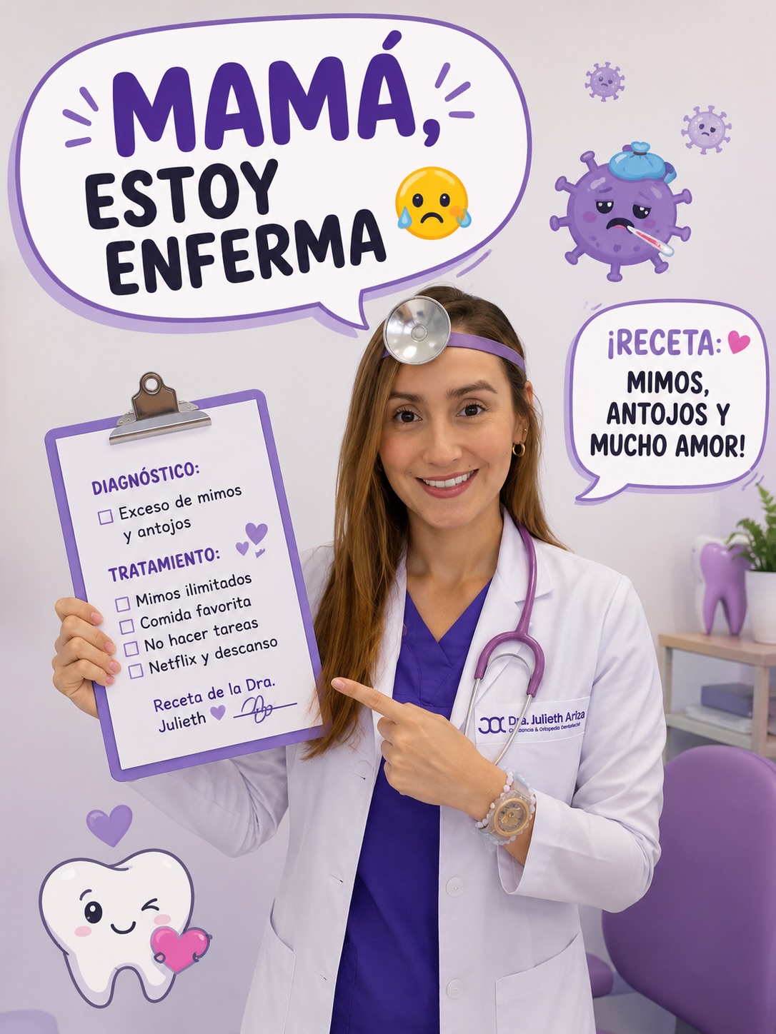 Mamá: médico, chef, chofer, animadora… y a veces hasta millonaria 😂💜
Hoy celebramos a esa mujer que puede hacerlo TODO con amor, paciencia y una sonrisa.
La que cura con abrazos, resuelve con besos y convierte cualquier día normal en una aventura inolvidable ✨
Gracias por ser el corazón de cada hogar, por los “sí” inesperados, por los regaños con amor y por estar siempre incluso cuando estás cansada 🫶🏻
Feliz Día de la Madre a todas las mamás que hacen magia todos los días 🌸
#DíaDeLaMadre #Mamá #FelizDíaMamá #MamáTodoLoPuede #AmorDeMamá Odontología OrtodonciaBucaramanga