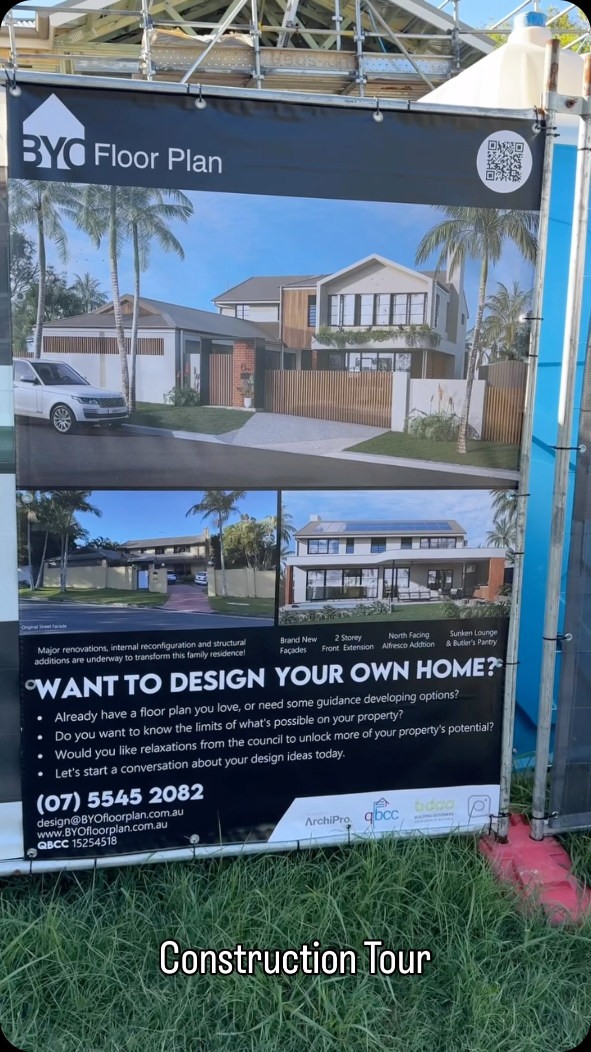 Come along with us for a construction tour of this 80s brick-and-tile house.
@4drenovations is currently overhauling more 80% of the house interior, adding new covered outdoor areas, extending the front of the 2 storey home and re-roofing it to, essentially making this a brand new home for notably less than the cost of a new-build.
This client came to us with their own detailed floor plans which we were able to professionally present alongside a completely rearranged scheme that embodied the core ideas they holistically wanted to achieve for comparison.
Like most of our clients, they were pleasantly surprised and commissioned us to develop our open plan scheme into what you see now.
Working with common 2.4m ceilings in the main areas, we held a preliminary structural review meeting with the builder and structural engineer to master plan the primary structural members. This allowed us to ensure that we could indeed hide several new heavy-weight steel beams within the ceiling cavity and add new steel posts within the concept floor plan’s wall layout, which permits the open plan layout and tall doors opening to the north-facing pool area.
Once the rough-in of plumbing and electrical are complete, the perimeter stud walls and ceiling cavity will get their new thermal insulation, high-performance windows and 2.4m high sliding doors to achieve compliance with the new 7-star energy efficiency requirements.
Stay tuned for some Colobond roofing pics coming soon and we can’t wait to go back to see how things look at lock-up stage