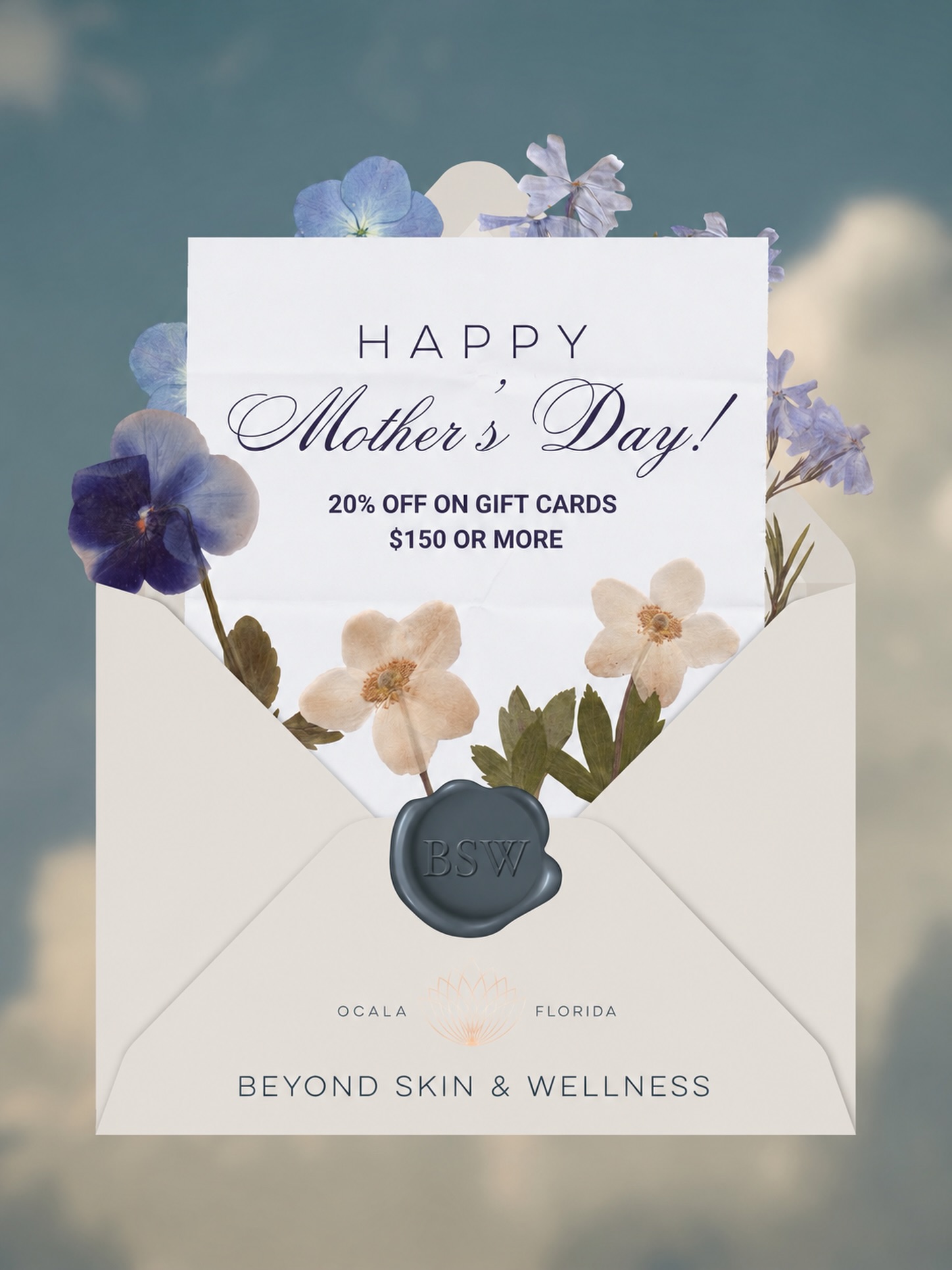 A little something special for Mom… all month long. ✨
Celebrate Mother’s Day with 20% OFF gift cards of $150 or more throughout the entire month of May at Beyond Skin & Wellness. Whether you’re treating Mom, someone you love, or yourself 🤍
Purchase online anytime through the link in our bio. Gift cards can be used toward treatments and products.
#beyondskinandwellness #giftcardspecial #ocalamedspa #mothersdayspecial