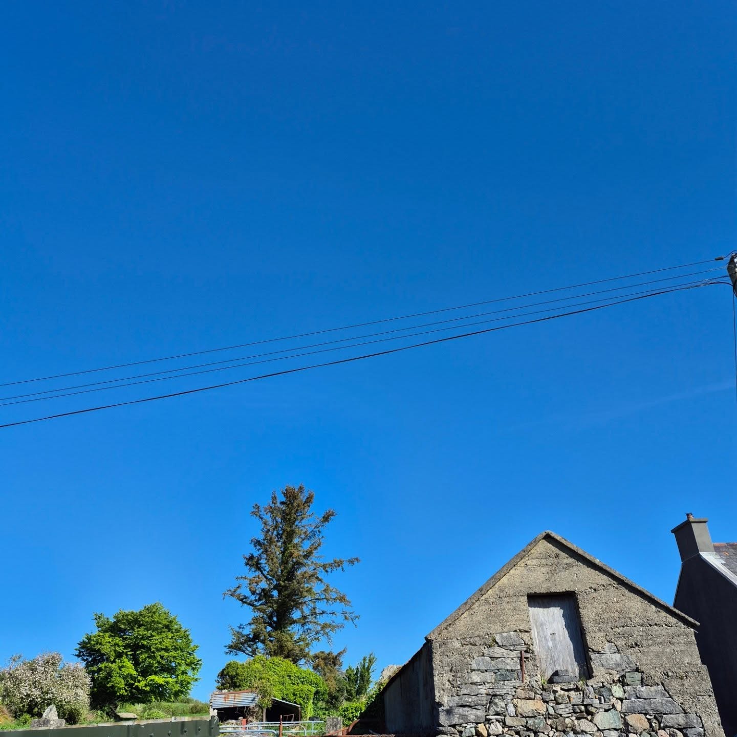 Happiness is a blue sky.