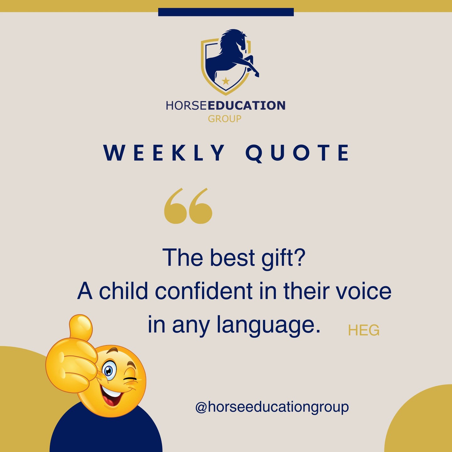 “ The best gift? A child confident in their voice—in any language.
ㅤ
At Horse Education Group, we believe confidence is one of the greatest tools a child can carry into the world.
And when that confidence is built through language—spoken proudly in French, Spanish, Arabic, or any tongue—it becomes a lifelong strength.
ㅤ
When a child feels seen, heard, and understood, they begin to trust their voice.
They raise their hand with curiosity.
They greet new cultures with open hearts.
They speak with purpose—because they know their words matter.
ㅤ
Language isn’t just about fluency. It’s about freedom. And confidence is the true gift we wrap into every lesson.
ㅤ
What’s one moment when you saw a child truly proud of how they expressed themselves?
Share the joy with us—we’d love to hear!
ㅤ
Learn foreign languages at your own pace!
Let's have FUN Learning!
ㅤ
(704) 780-1188
https://vist.ly/53q8m
ㅤ
#ConfidentVoices #HorseEducationGroup #EmpowerThroughLanguage #MultilingualKids #BilingualBeginnings #InspireYoungMinds #LanguageIsConfidence #KidsWhoLead #GlobalLearners #JoyfulEducation #TeachWithHeart