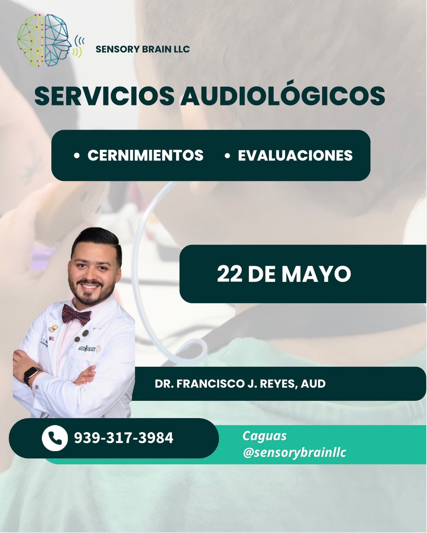 Cernimientos Auditivos 👂🦻22 de mayo
Reserva 939-317-3984
