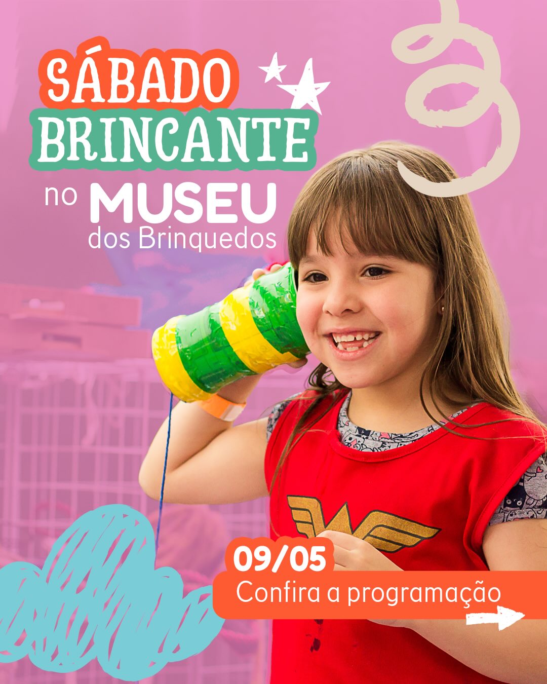 Venha se divertir no Sábado brincante com exposição, teatrinho de marionete, oficina de brinquedos, brincadeiras e muito mais 🎭🧸📚
Esperamos por você e sua família aqui no MuBrinc esse sábado!
O Museu dos Brinquedos conta com o patrocínio da Cemig, por meio da Lei Estadual de Incentivo à Cultura de Minas Gerais, e com o apoio do Instituto Unimed-BH e do Instituto Marina e Flávio Guimarães – Grupo BMG, por meio da Lei Federal de Incentivo à Cultura, no projeto “2026 – Manutenção do Museu dos Brinquedos” (Pronac 254697); além das empresas Marcelo Guimarães Advogados e Associados e Decta Contabilidade. Realização: Governo de Minas Gerais – Aqui o TREM prospera, Ministério da Cultura e Governo Federal – União e Reconstrução.
#MuseudosBrinquedos #SabadoBrincante #Programacao #Brasil #BeloHorizonte @institutounimedbh @grupobmg.oficial @institutomfg_ @circuitoliberdade @prefeiturabh @culturaeturismomg
