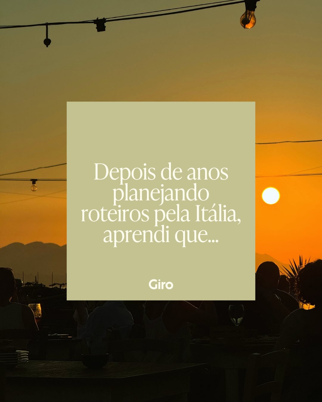 Viajar pela Itália parece simples quando olhamos o mapa. Os destinos são muitos e a vontade de encaixar tudo no roteiro é quase inevitável. Mas depois de anos planejando viagens por aqui, uma coisa ficou muito clara. Um bom roteiro não é aquele que tenta mostrar tudo, mas aquele que entende o tempo, a logística e a forma certa de viver cada lugar.
Às vezes, isso significa passar mais noites em uma mesma região. Outras vezes, significa trocar uma cidade famosa por uma experiência menos óbvia. E muitas vezes, significa ter alguém pensando nos detalhes para que você não precise perder tempo decidindo no meio da viagem.
Viajar pela Itália é uma experiencia única, e quando o roteiro é bem pensado, tudo muda.
Se você quer viver a Itália com esse olhar, a Giro desenha o seu roteiro 🧡
#roteirodeviagemitalia #dicasdeviagem #viajandoitalia