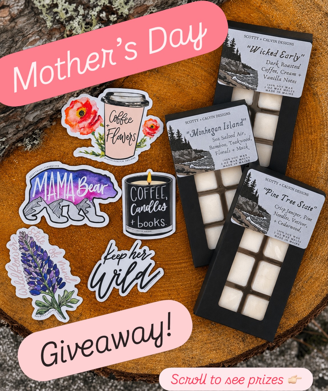 Mother’s Day Giveaway! 🥳🥳🥳
I teamed up with some incredible small businesses to put together a bundle that is perfect for you, your mom, or someone who deserves a little extra love this week 💕
✨ WHAT YOU’LL WIN:
From @scottyandcalvindesigns : 3 wax melts( your choice of scents), and a 5 pack weatherproof sticker bundle!
From @orionsageco : A pair of earrings—made from genuine, beachcombed mussel shells from the coast of Maine! Painted with gold trim, paired with pearls and sealed with resin to preserve their natural beauty and iridescence!
From @gaiasground : Handmade 8” Stone Trivet!
From @roots_run_wild : “Wild Meadow” woodland floral arrangement. Handmade with faux & foraged materials!
From @mainelyfloral : Hand painted bookmark, keychain & two magnets. New & Unreleased!
From @pinkspark207 : $25 gift card for Pink Spark Permanent Jewelry and a goodie basket of mommy must haves!
From @freshglowcandleco : A 10oz Coastal Plumeria Candle!
From @crafty_badass_stitch : Lavender Dreams Embroidery Kit!
✨ TO ENTER:
• Follow all the small businesses tagged
• Like this post
• Tag a friend (each tag = another entry!)
• ✨ Share a special moment about your mom or a mother figure in your life—funny, sweet, chaotic, a favorite tradition… anything you want to share, we want to hear it 💕
seriously… I’ll be reading every single one 🥹
✨ DETAILS:
• Giveaway runs until Saturday May 9th
• Winner will be announced on Mother’s Day (May 10th)
• Open to U.S. only
• Not affiliated with Instagram
Good luck, and thank you for supporting small businesses—it means everything to all of us!!
#mainemakers #mainesmallbusiness #mainebusiness #mainelife #mainegifts