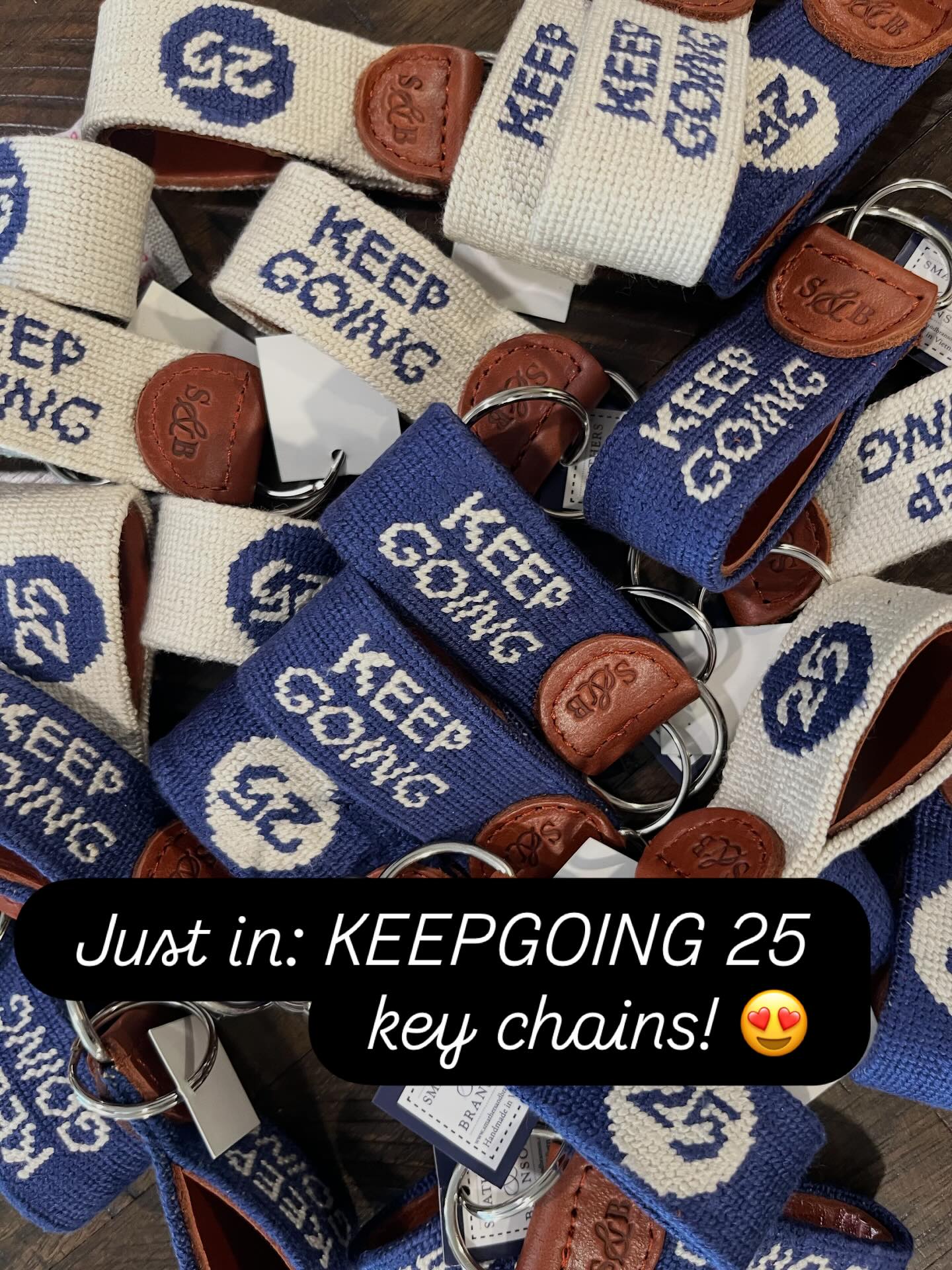 KEEPGOING 25 keychains are in! 💙🤍
Now available in two classic colors and just in time for graduation season. A meaningful, everyday reminder and the perfect gift for grads.
Available at Clarity House Bakery
$20 each
Limited quantities, so grab yours while they last!