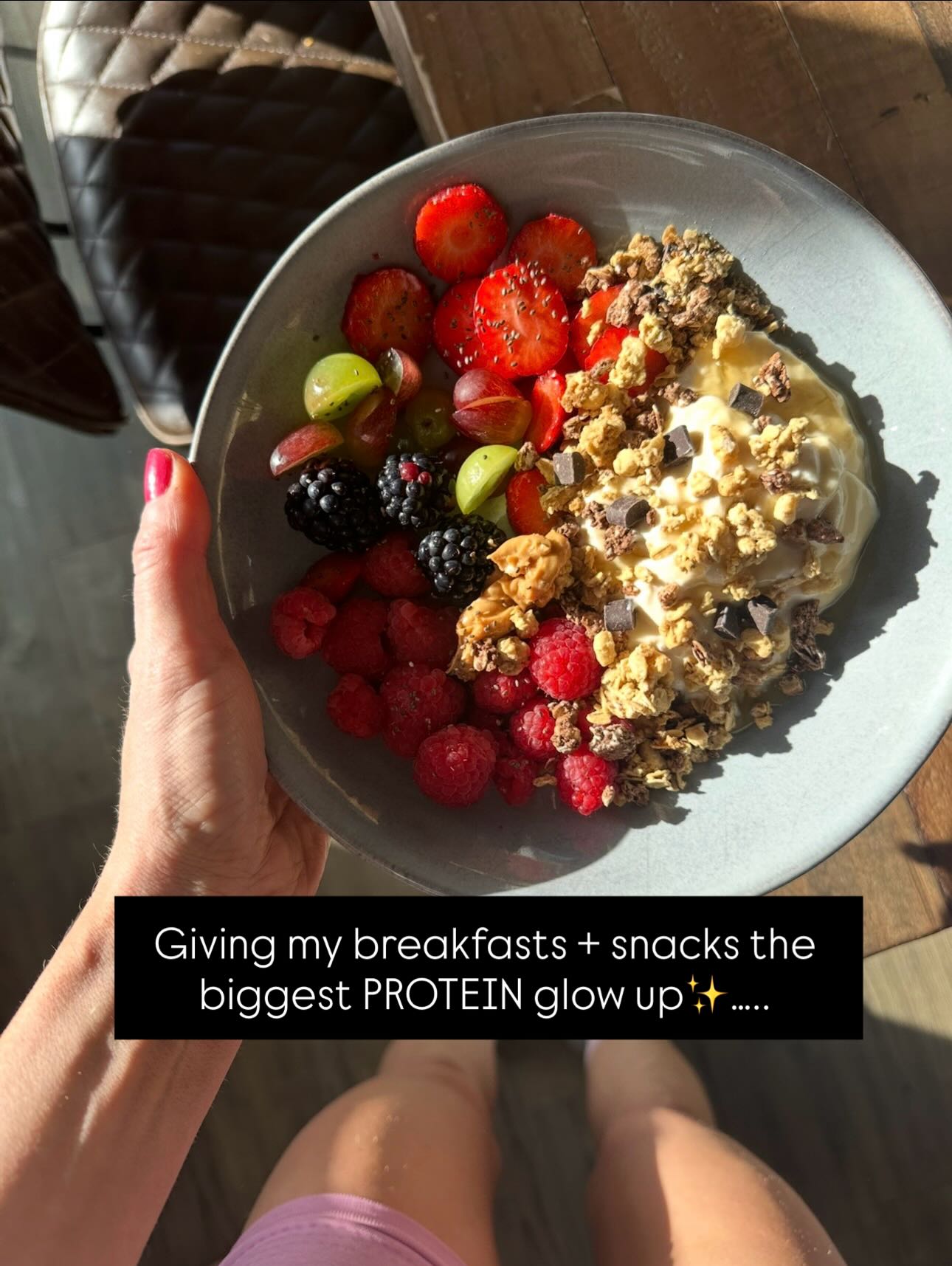 Give your food a sparkle ✨ save for inspo 👀
Im seriously in an era of giving my body the BEST chance of looking and feel good as I creep through my 40s 🤭…
All us mums have loads of valid reasons why it’s so bloody hard - so I’m here to make it easier for you all
It’s my daily mission … 😉. A huge one is PROTEIN.
It massively prevents weight gain AND makes fat loss much easier
It’s keeps us full, helps us build + maintain muscle from our exercise 🙌 This keeps us toned, in good shape + strong 💪
If you’re doing my exercise then please don’t neglect your food - I want you to get maximum results from my workouts so pay attention to protein 🧡
Ask me your food Qs, I’m here ☺️. 350 recipes are on my ‘legs bums & bubbas’ website; or inside my recipe books (search Kate’s Kitchen on Amazon) AND you’ll find inspiration if you’re on a Kate’s Mum Fit Club app program 👀
You’re doing brilliantly just being here!! 👏👏👏
