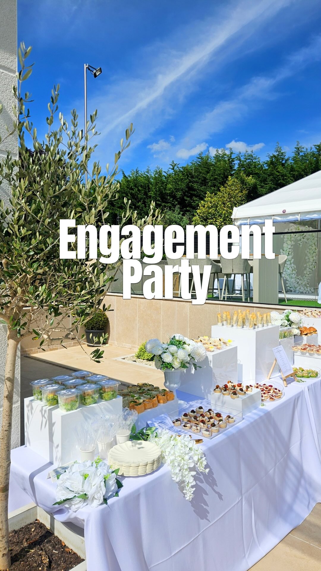 A beautiful day for an Engagement Party 💍
~ Bespoke Canapés Table ~