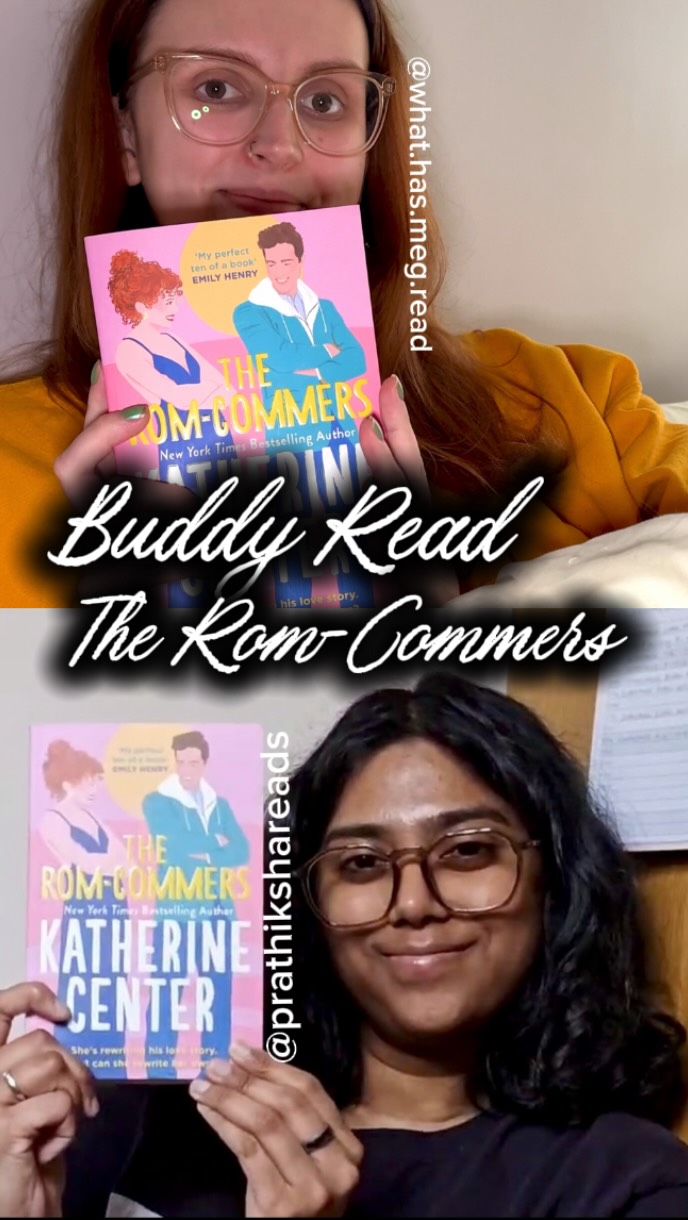 Buddy Read of The Rom-Commers by Katherine Center 💖
We both ended having similar thoughts on this book (as you can probably tell by our close ratings). We both enjoyed Emma as a character and liked being inside of her head and the way she thinks about romance. We also enjoyed how she would sometimes “break the 4th wall” by talking to the reader directly. We thought it worked well for this book, as it was movie-esque and the book is about two screenwriters writing a romcom together.
However, we weren’t the biggest fans of Charlie. We didn’t like his hot and cold attitude and the way he treated and talked about Emma overall. Additionally, we thought that the book sometimes over explained to us why characters where acting the way they were and saying the things they were instead of letting us as a reader figure it out on our own.
Overall, we both enjoyed doing this buddy read together and look forward to doing another one!
Have you read this book? What were your thoughts? 💖
•••
#romcommers #romance #buddyread #bookstagram #readers