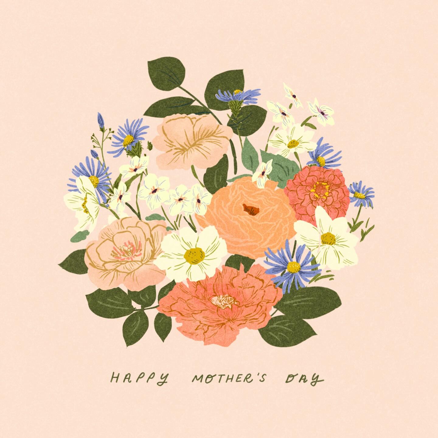 Happy Mother’s Day to all the moms out there. Thank you for all you do day in and day out! Send to a momma that made you feel loved and supported. ❤️❤️❤️
#theydrawandgarden #bouquet #floralillustration #patterndesign #mothersday
repeat patterns - floral illustration - illustration - vintage - procreate - art licensing - wallpaper patterns - greeting cards - wildflowers - bird art - book illustration - wedding design - Mother’s Day