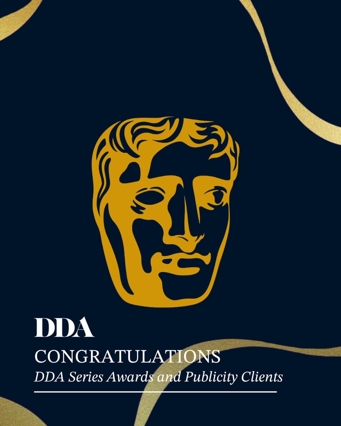 DDA’s Series Awards and Publicity teams attended the #BAFTATVAwards last night, joining the celebration of outstanding television from the UK and Internationally. We’re proud to champion our clients whose programmes shone across both the #BAFTATVAwards and #BAFTATVCraftAwards, with wins including International, Children’s, Scripted, Costume Design, Limited Drama, Special, Visual and Graphic Effects and more ✨