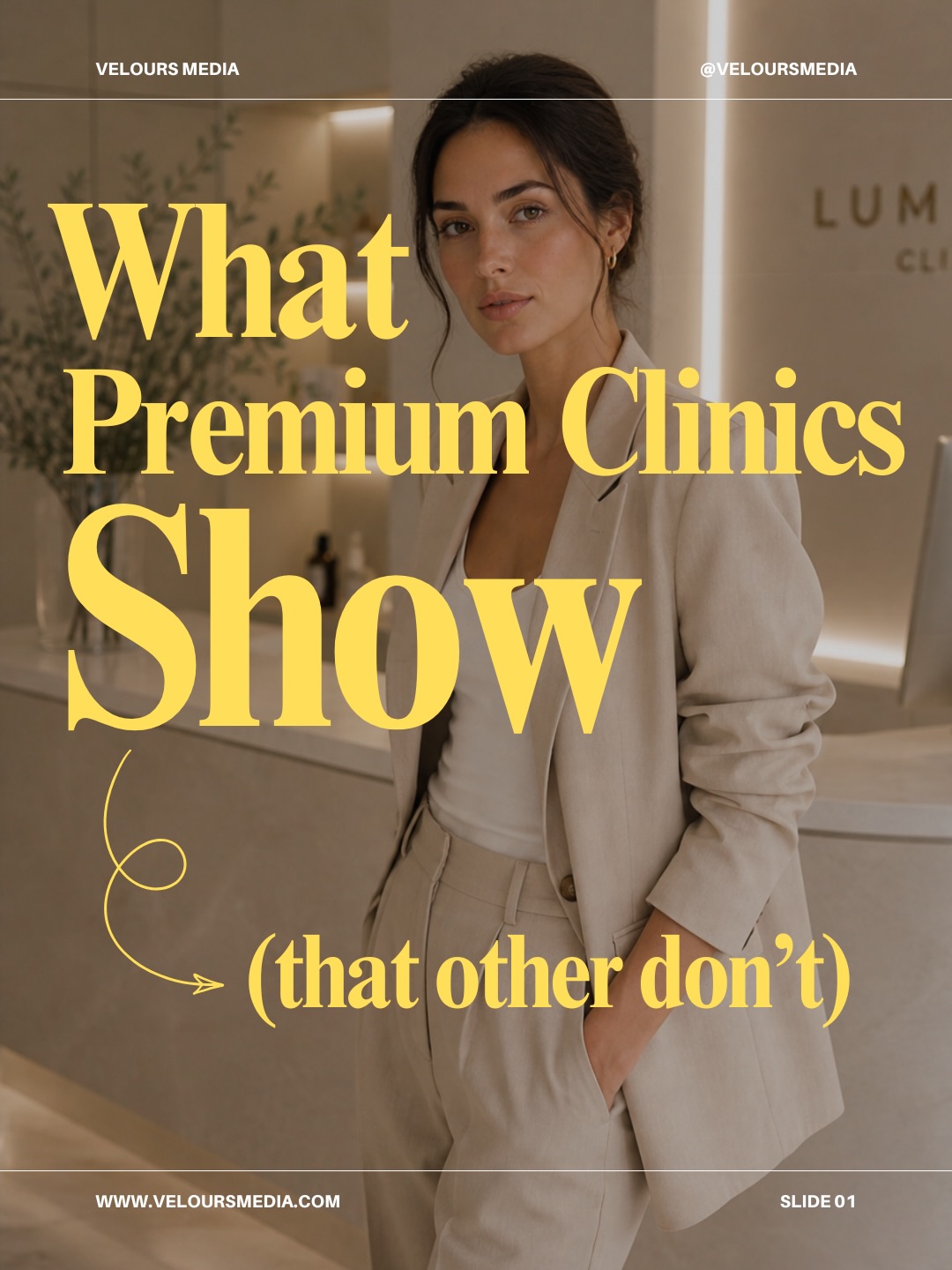 Most clinics don’t look bad…
they just look the same.
And that’s the problem.
Because when your clinic feels average online,
you attract average clients.
Premium clinics don’t sell treatments.
They sell perception.
And perception is what gets people to say yes faster,
spend more, and trust you instantly.
Right now, your content is either:
→ attracting premium clients
→ or pushing them away
DM “GROWTH”
I’ll show you what to fix.
Out of curiosity…
what do you think your clinic currently looks like?
Premium or average?
#cosmeticclinicmarketing #aestheticclinic #melbourneinjector #melbournecosmeticclinic #melbourneaesthetics