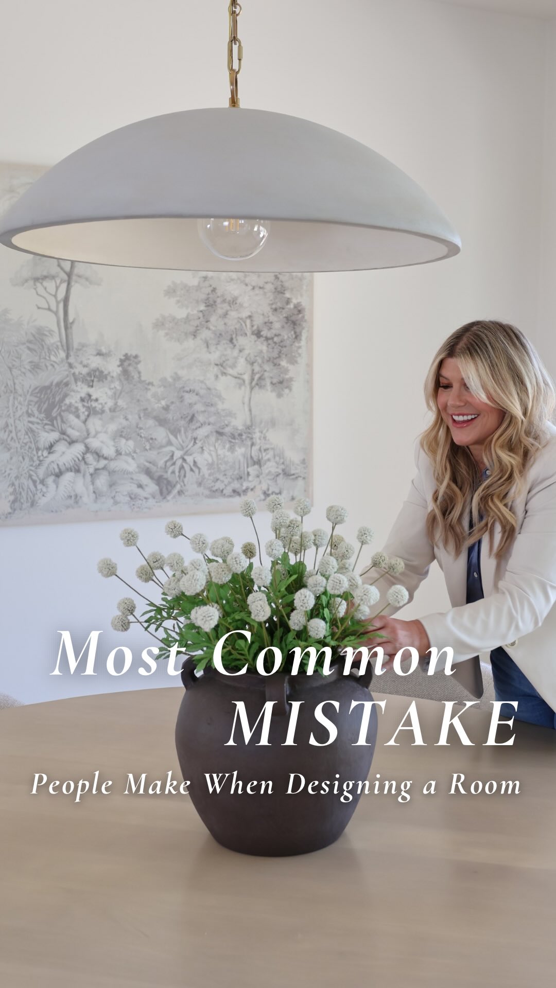 Stop choosing your paint color before you have a plan.
We know it’s usually the first thing people want to decide, but in a well-designed home, paint is one of the last choices we make.
First, we look at function, flow, furniture, rugs, finishes, lighting, and all the pieces that are going to make the space feel beautiful and intentional.
Then the paint color becomes the backdrop that ties everything together.
That’s how you get a home that feels elevated, layered, and luxurious — not just “painted.”