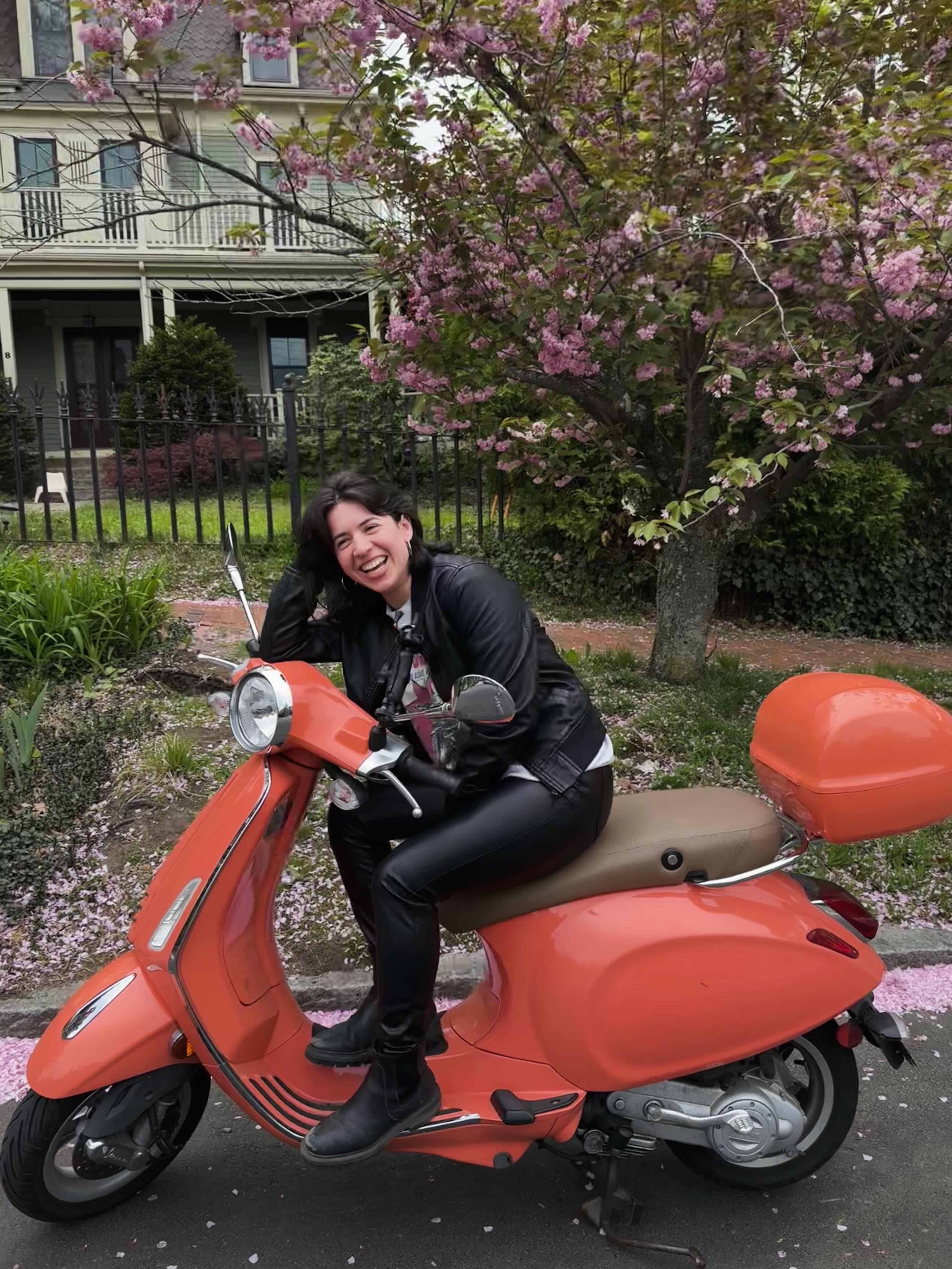 I learned how to ride a moped when I lived in southern India in 2015–16. I still remember the feeling of the wind in my hair, weaving through streets, completely present and free. It brought me so much joy.
When I moved back to Boston, I started to feel stuck, not knowing what was next in my life was overwhelming, scary, and stressful. Then I got a moped of my own. I missed playfulness. Freedom.
A meaningFULL life happens when our actions line up with our values.
For me, one of those values is joy. I need my days to be filled with laughter, silliness, adventure, and moments that make me feel alive. My relationship with my moped, Cora, reminds me of that every time I ride.
Riding Cora (action) → joy (value)
The little things we choose every day shape the lives we build.
A lot of my work as a coach is helping people notice what truly matters to them and where their lives may have drifted away from it. Sometimes getting unstuck isn’t about changing everything. Sometimes it starts with reconnecting to one feeling you’ve been missing. I’m here to help you figure it out.
#vespa #lifecoach #values