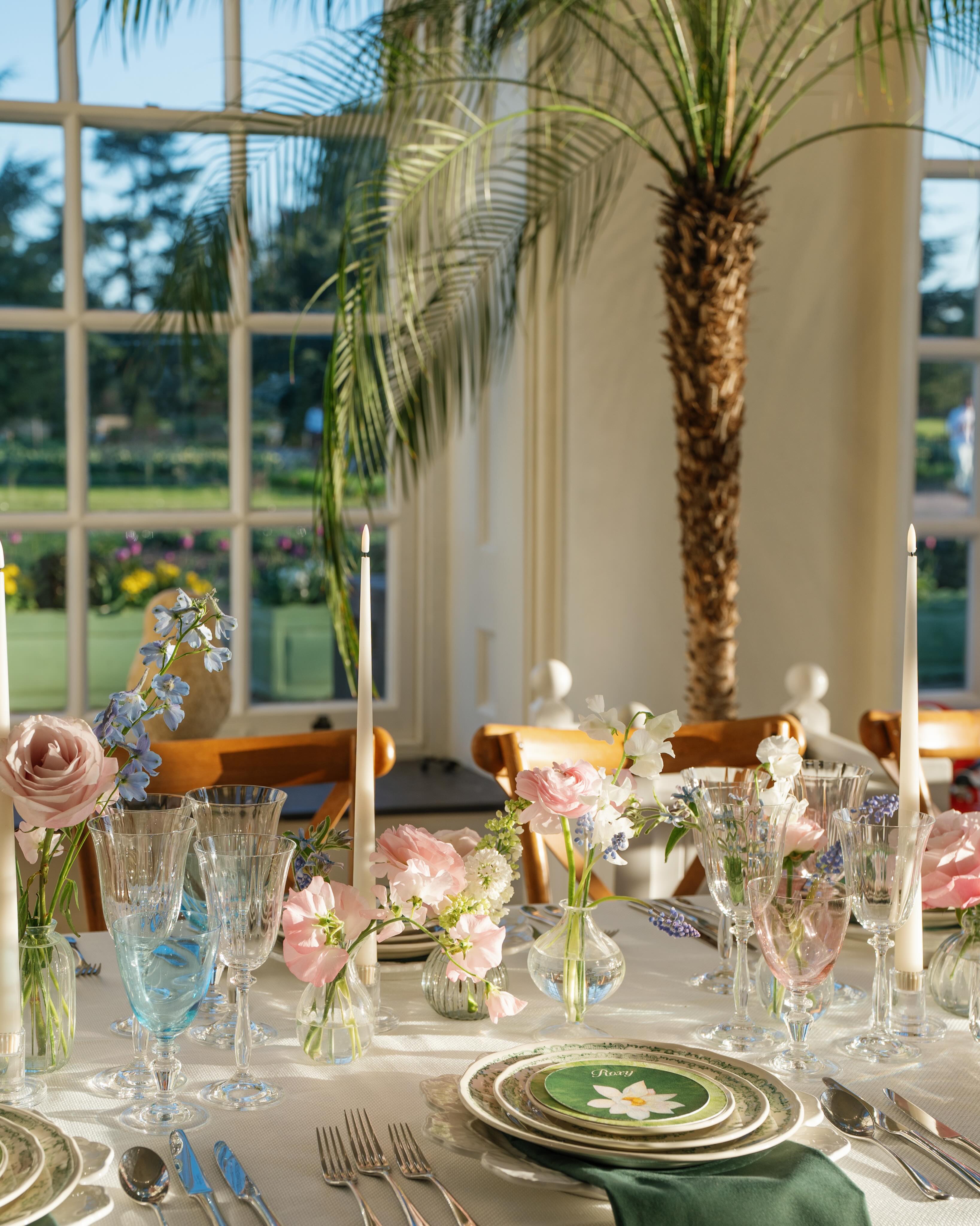 Our vision was simple: to let spring speak 🌸
Soft florals, delicate tones, a tablescape that felt as though it had grown from the gardens themselves. Every element chosen with intention - because when a venue is defined by its flowers, your table should be too.
We picked Kew Gardens, The Royal Botanical Gardens for this prestigious event. Not just because it’s a World Heritage site with over 50,000 different plants. It’s because we could take guests through a journey of history where they could see and feel the different collections, glasshouses and structures whilst being immersed in the wonders of nature.
Even the stationery was cleverly created to match the tones of the setting. And I’m sure you can agree, it looked beautiful.
Venue: @kewgardens / @kewevents
Furniture: @houseoffurncollection
Catering: @caperandberry
Photography: @rebeccasearlephotography
Music: @younggunsgroup
Flowers: @maryjanevaughan
Cake: @annalewiscakedesign
Production: @stormlightingltd
Trees: @twilighttrees
Stationery: @unofficialhalimah